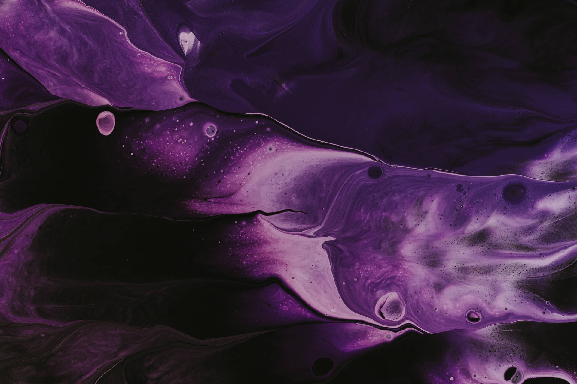 Wallpaper #676fa Dark Purple Turquoise Paint Stains Mixing Liquid 4K HD Turquoise