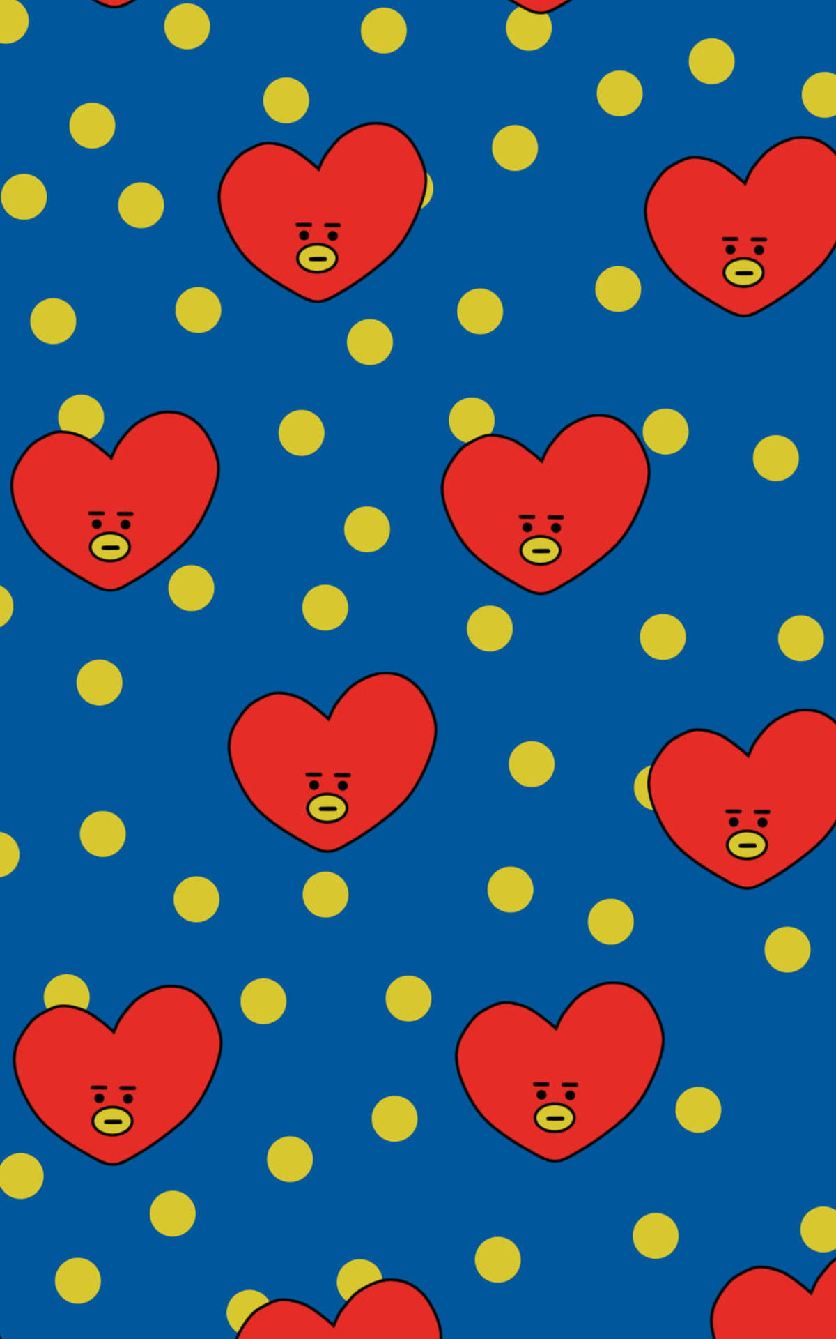 Wallpaper #Tmd395IBSpphPi3-tobx552 Download Bts Bt21 Tata Pattern Wallpaper Wallpaperscom