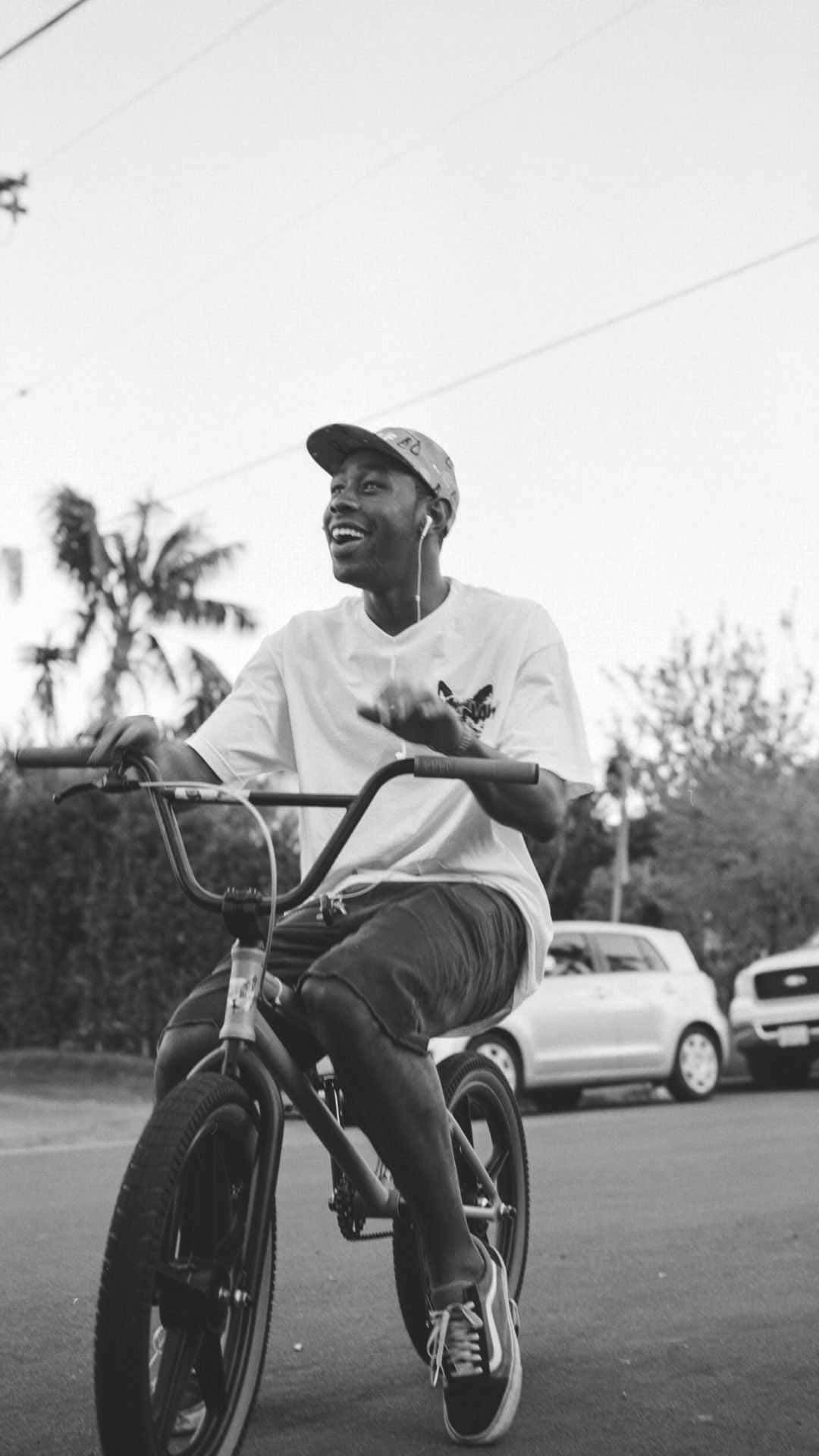 Wallpaper #WmfG65IBSpphPi3-W05G336 Download Grayscale Biking Tyler the Creator Pfp Wallpaper Wallpaperscom