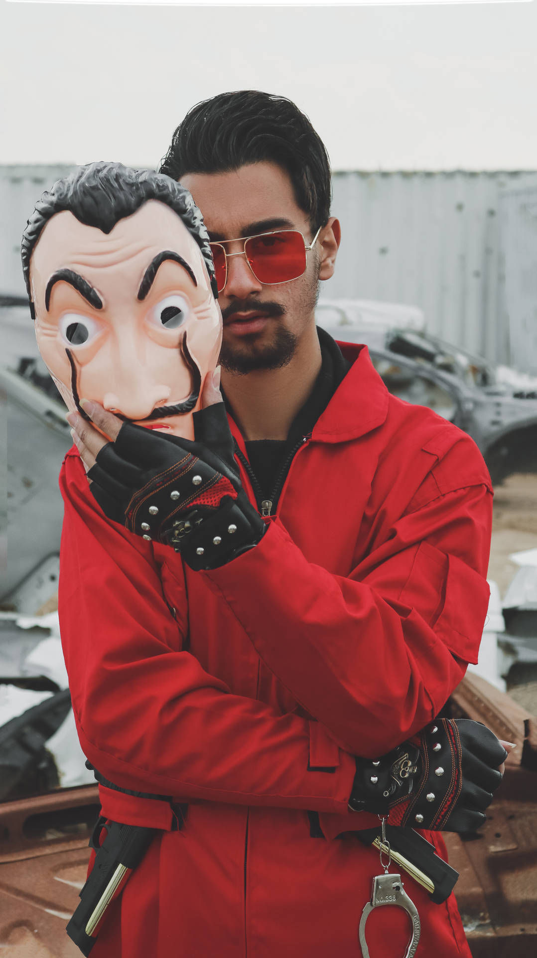 Wallpaper #421CbJcBycdYOYFTknLy194 Download Money Heist Mask Cosplay Wallpaper Wallpaperscom