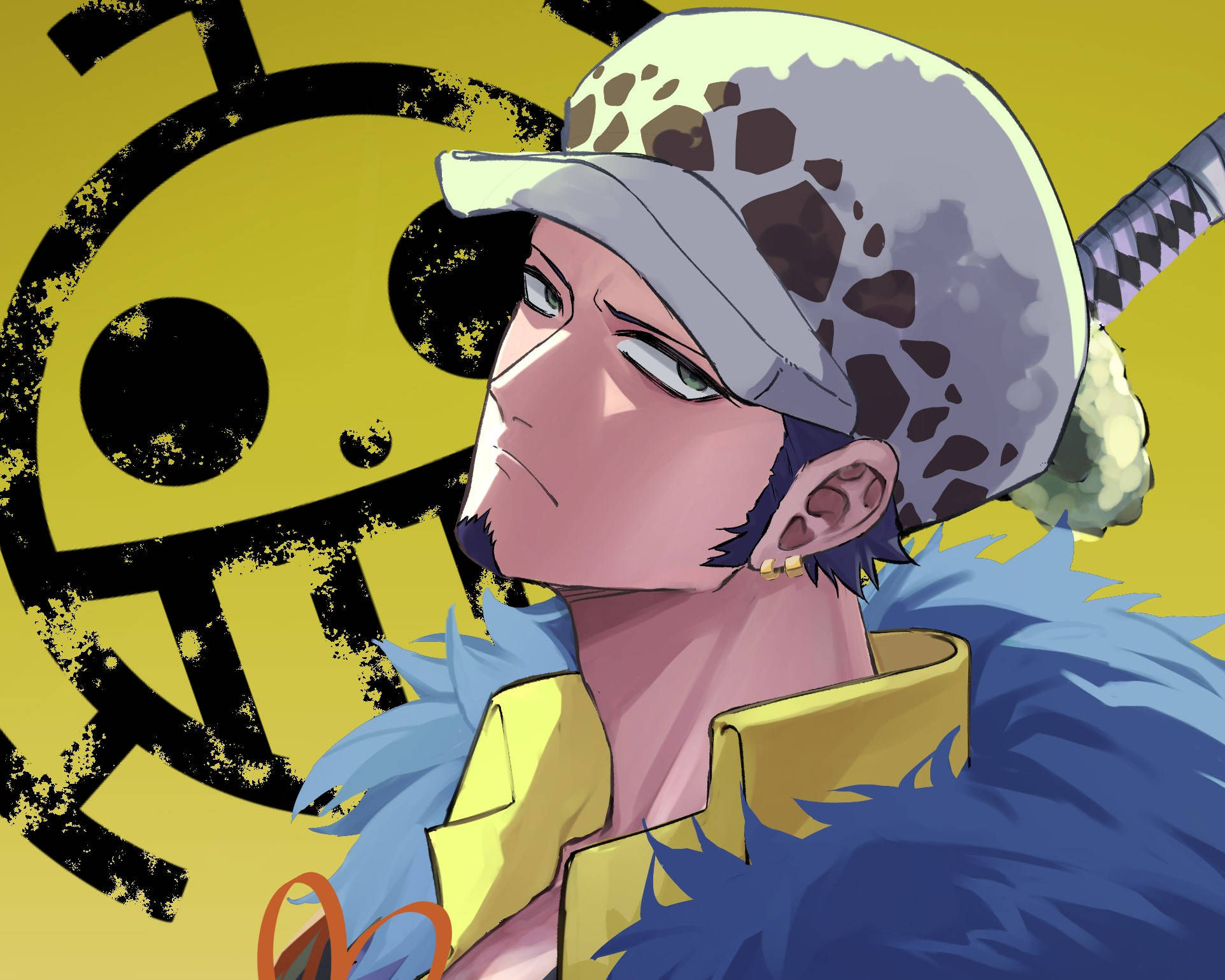 Wallpaper #DZ27ZJcBkAG5jTCH-LFh172 Download Serious Trafalgar Law One Piece Digital Art Wallpaper