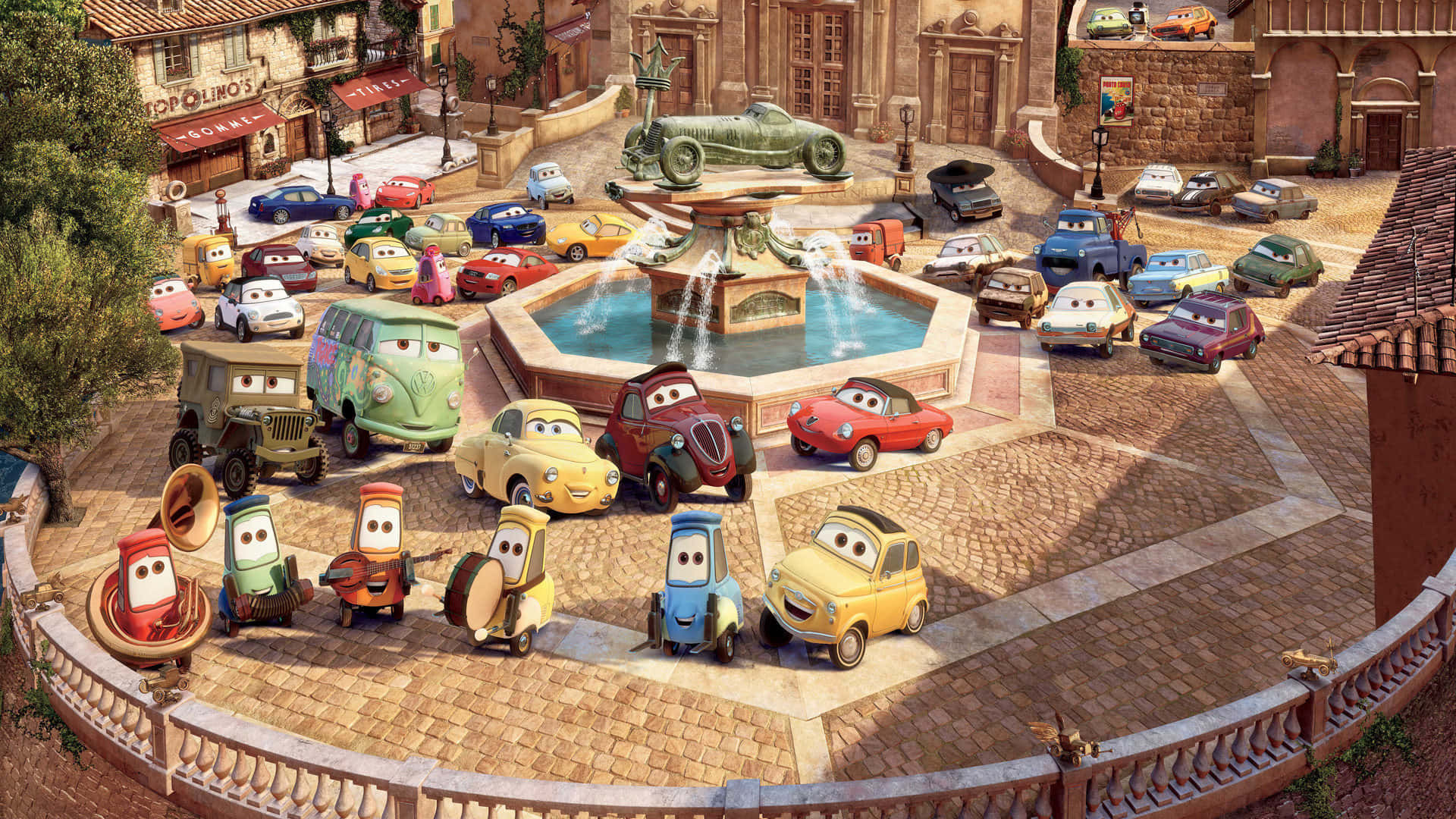 Wallpaper #5gAx7I4BSdW8dNouBxMy39 Download Lightning Mcqueen and Mater in the Heart of Radiator Springs