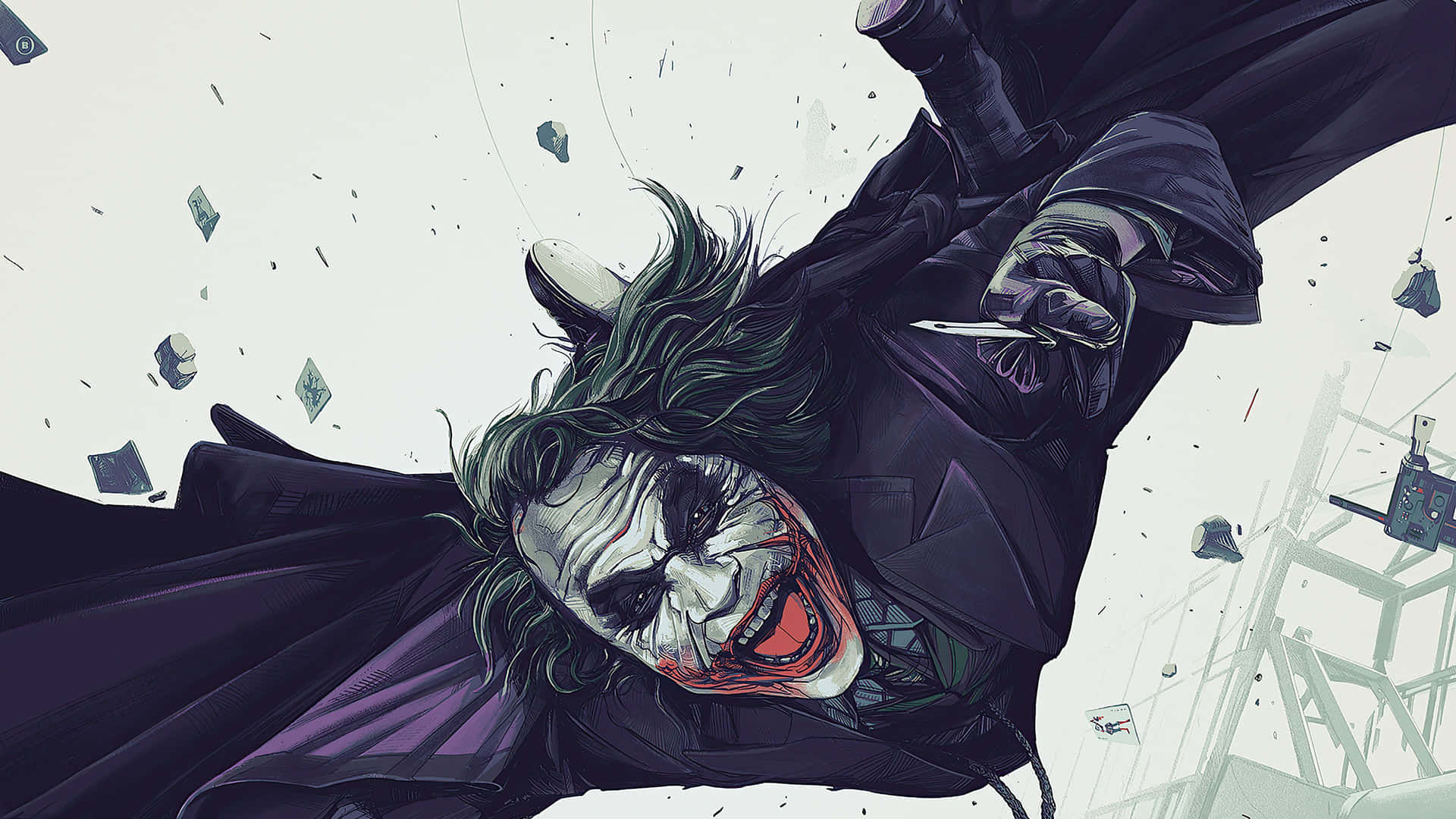 Wallpaper #UxouUZMB1yWOL4qg54He147 Download Heath Ledger Dangerous Joker Art Wallpaper Wallpaperscom