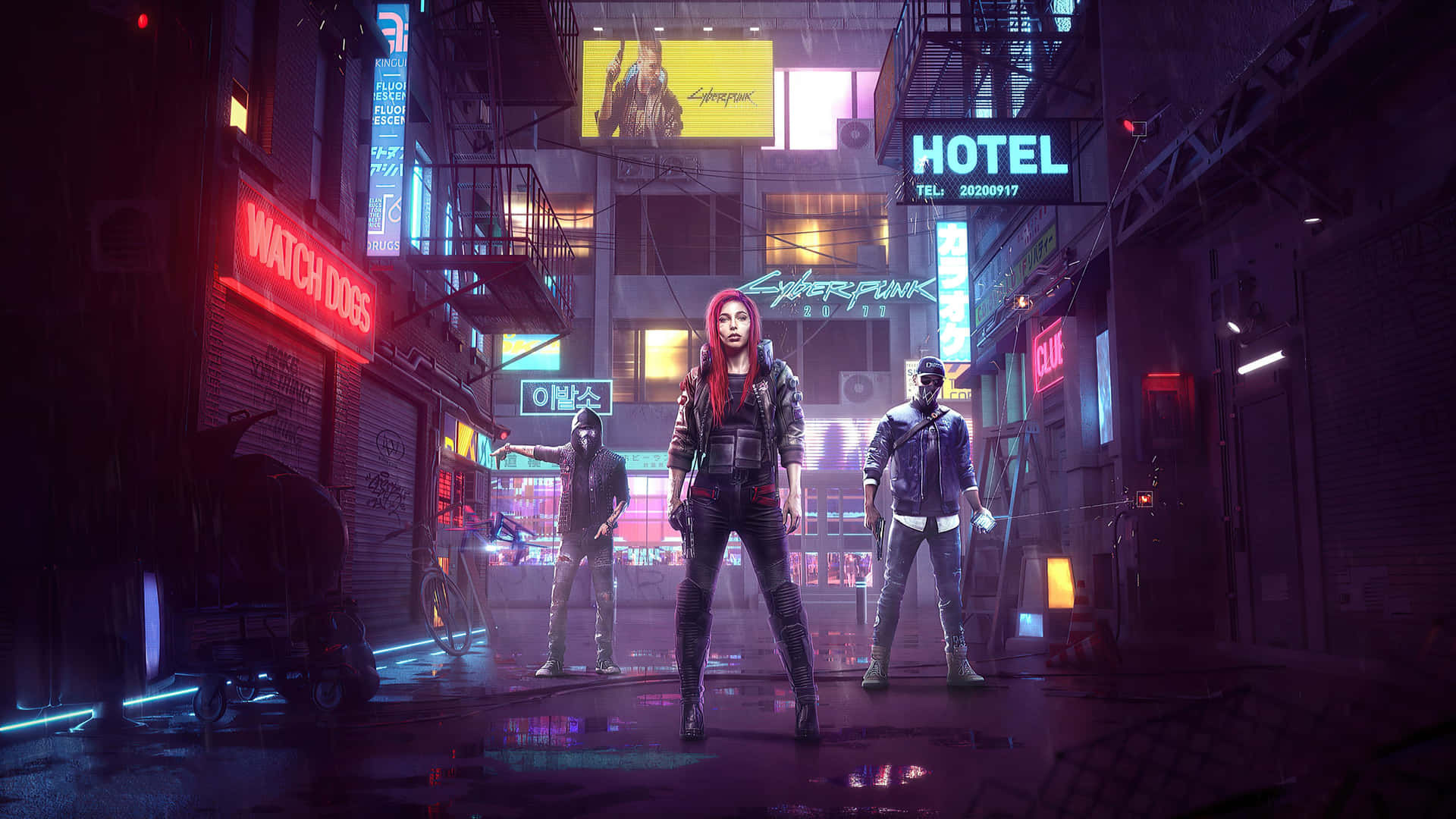 Wallpaper #FmeB_ZIBSpphPi3-nJwi198 Download 2560x1440 Cyberpunk Hotel Street Wallpaper Wallpaperscom
