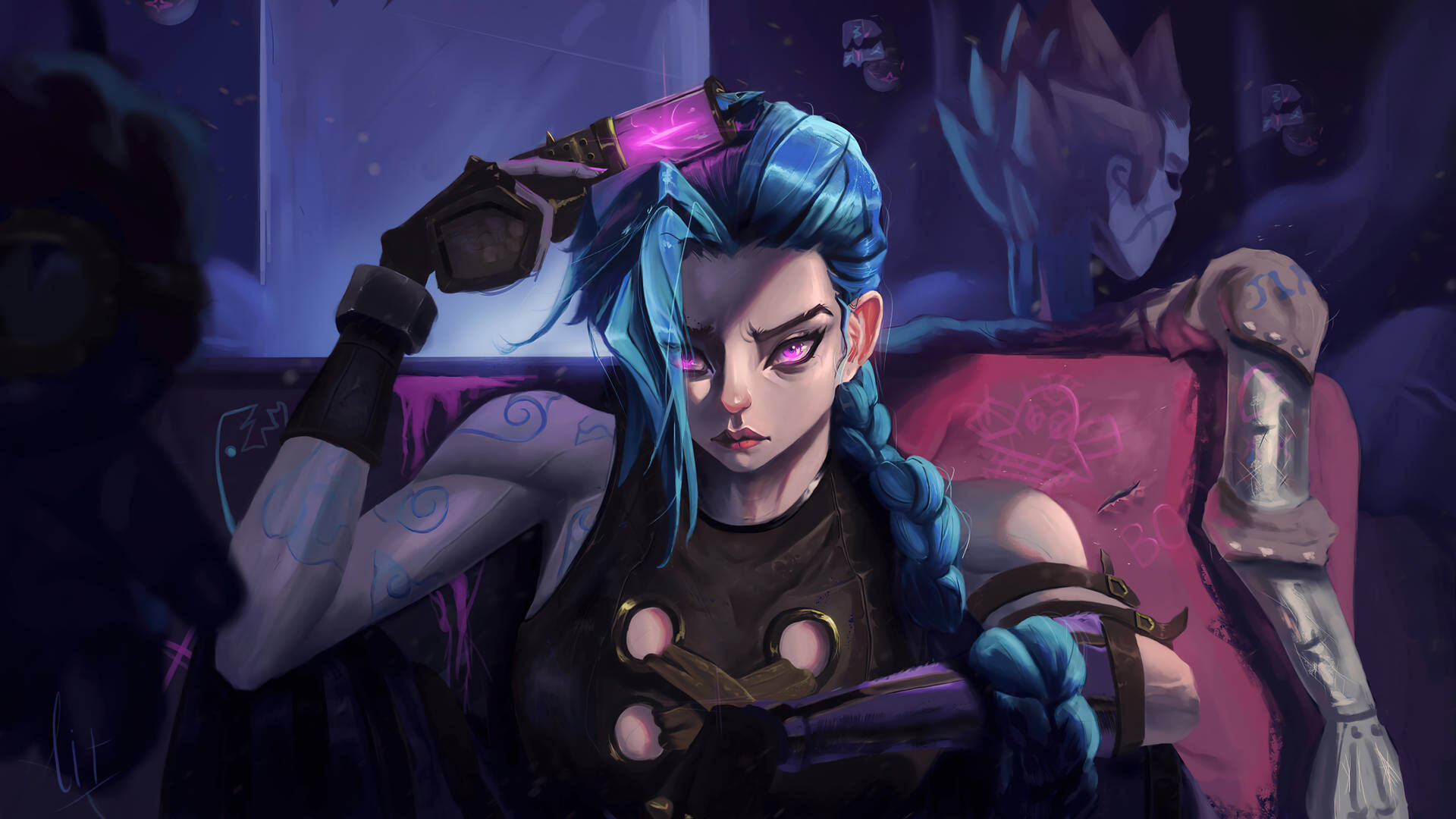 Wallpaper #a13de 200 Jinx Arcane Wallpapers Wallpaperscom