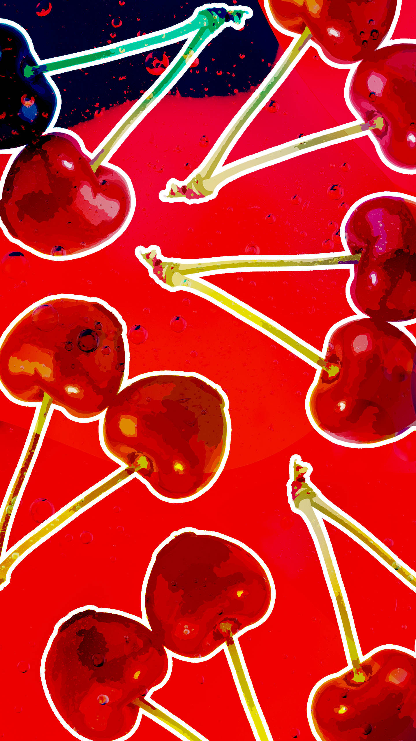 Wallpaper #42exDJMBSpphPi3-h9_r494 Download 80s Retro Vintage Red Cherries Wallpaper Wallpaperscom