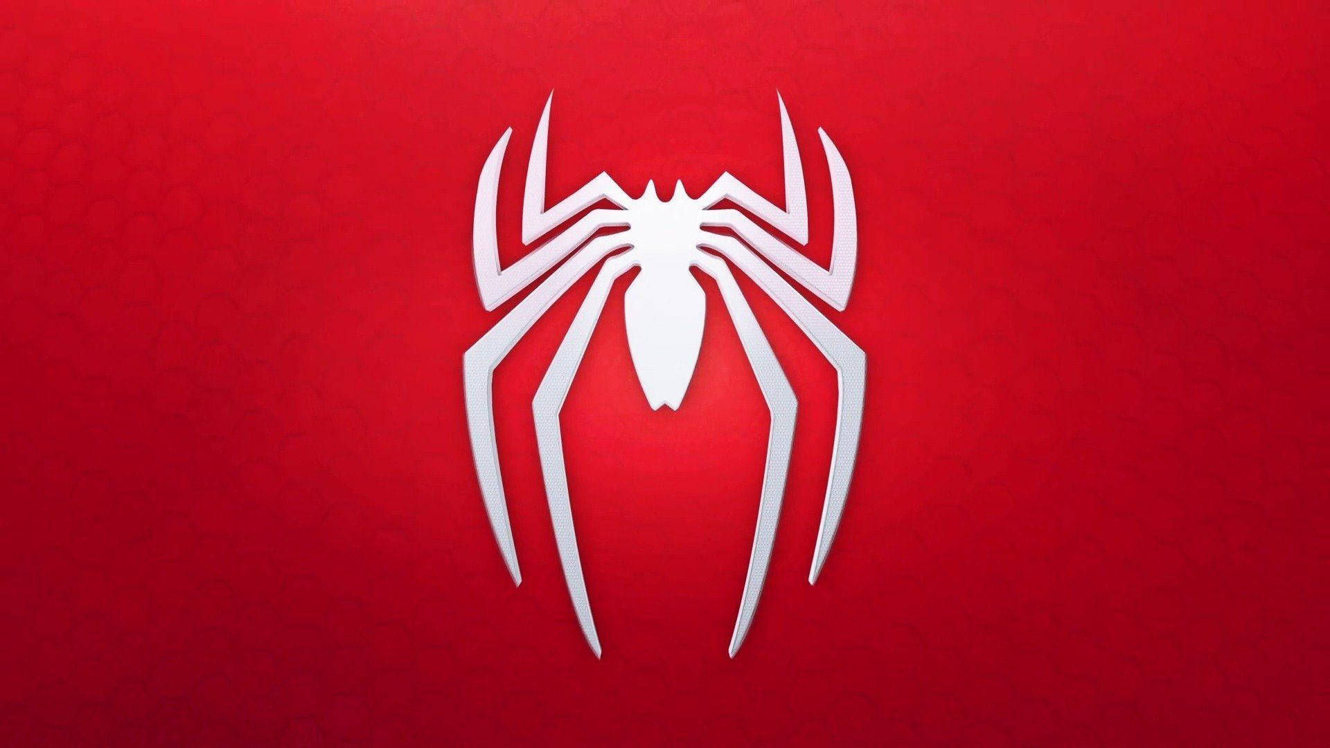 Wallpaper #0M6kJZMB71dOy6JZJBRg119 Download Spider Man White Logo Red Desktop Wallpaper Wallpaperscom