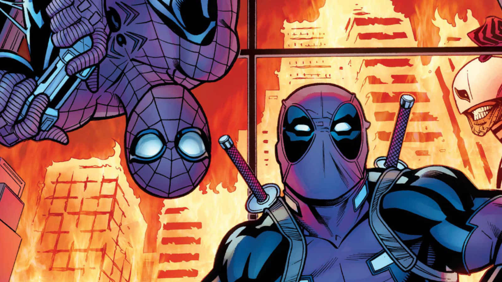 Wallpaper #3GhyHJMBSpphPi3-MCIA146 Download Deadpool and Spidermans Epic Team Up Wallpaper Wallpaperscom