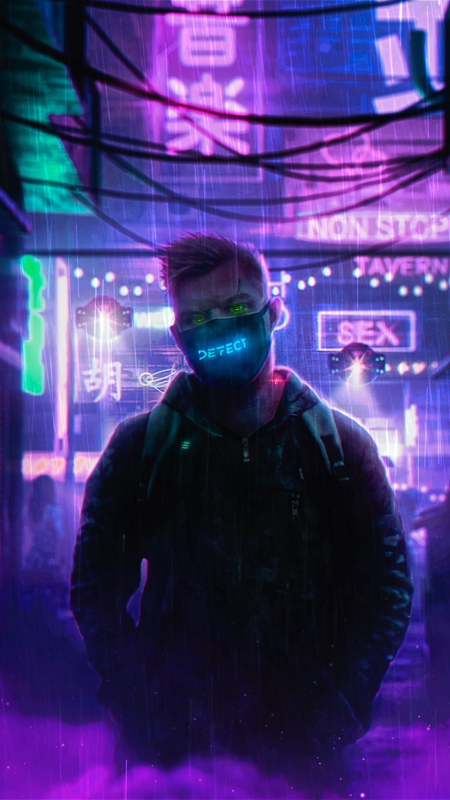 Wallpaper #anNIho4BFI5NbQksbB-v42 Phone Cyberpunk Neon Wallpapers Wallpaper Cave
