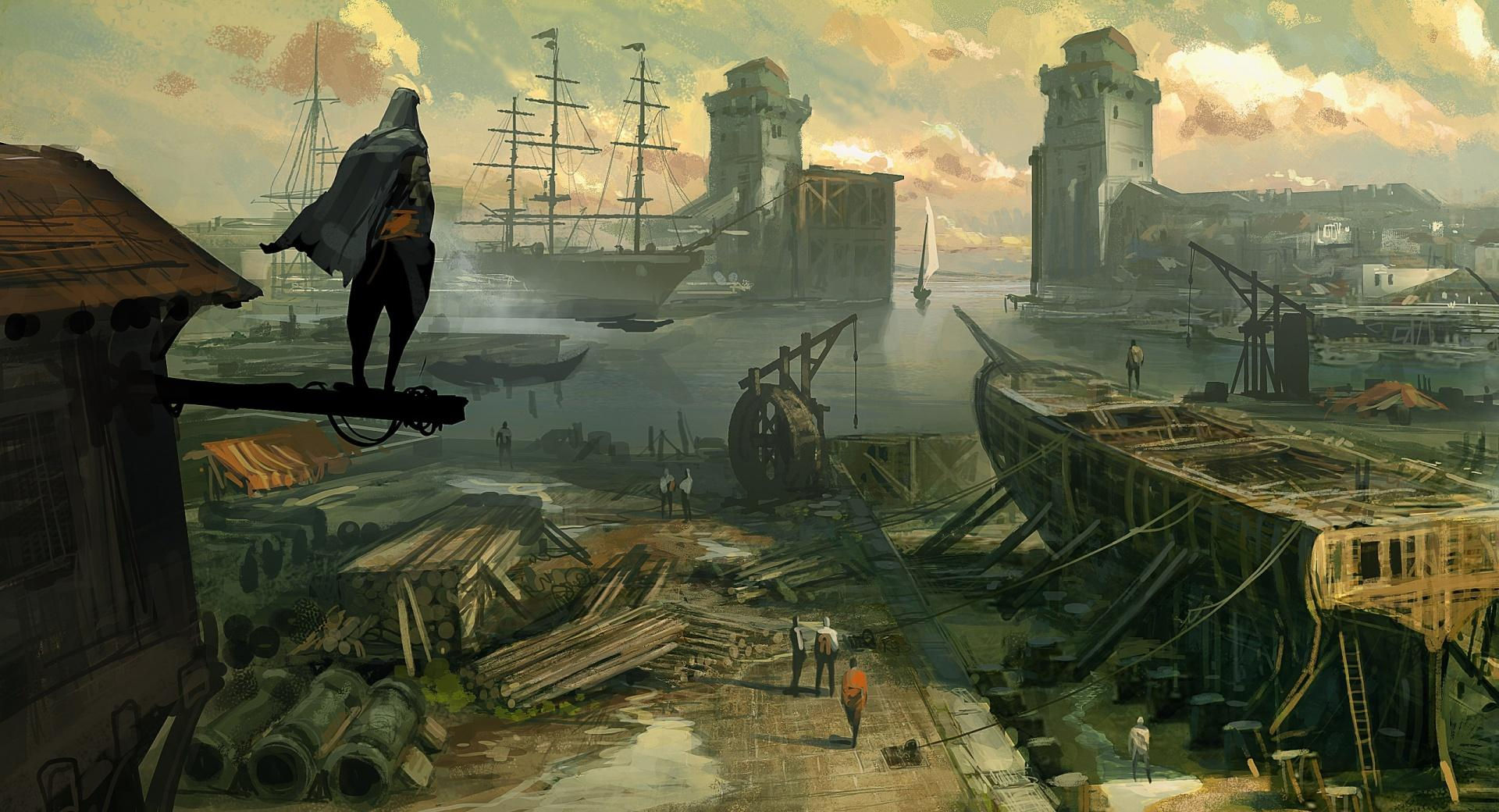 Wallpaper #DWdW85IBSpphPi3-jHVH460 Assassins Creed Revelations Concept Art 2048 X 2048 iPad Wallpaper Download