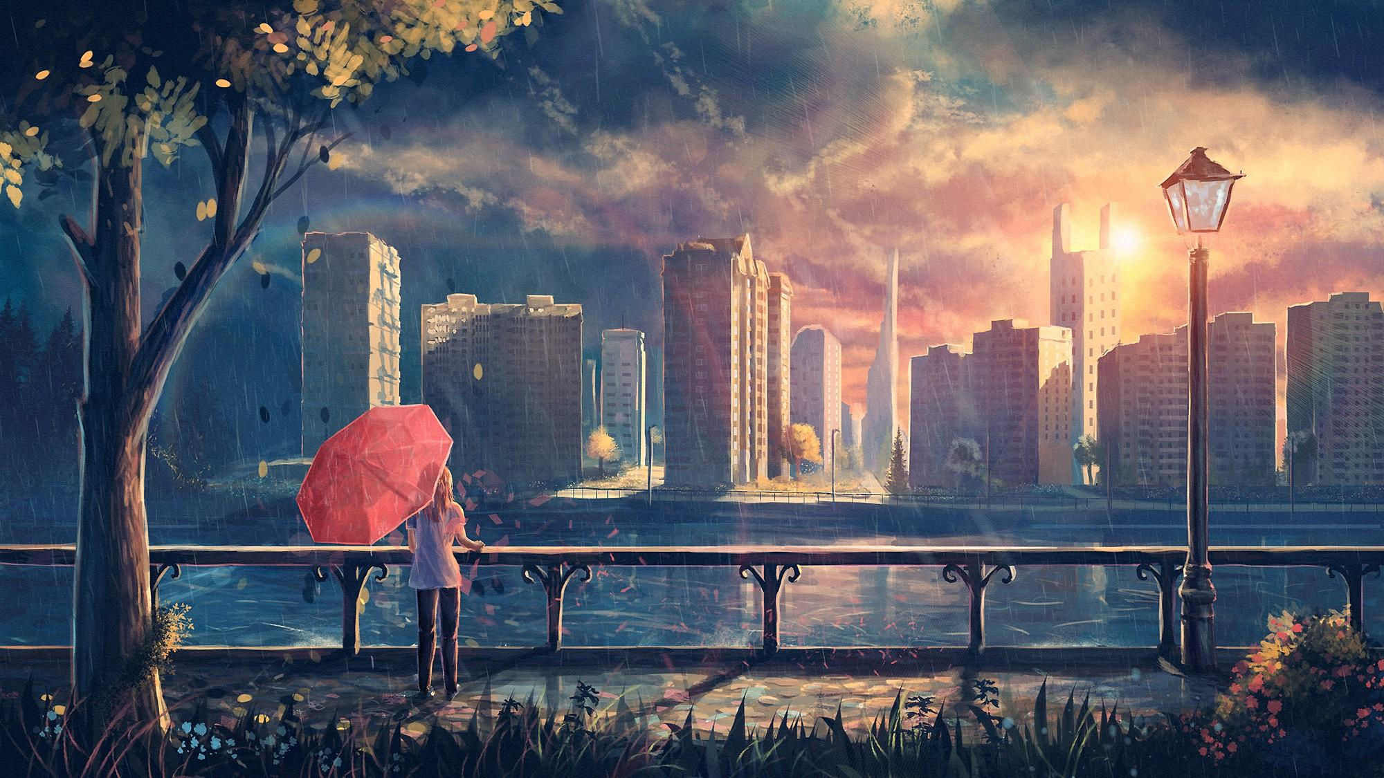 Wallpaper #3x28LZMBlOZrFDOkHNHb50 4K Anime City Wallpapers Wallpaper Cave