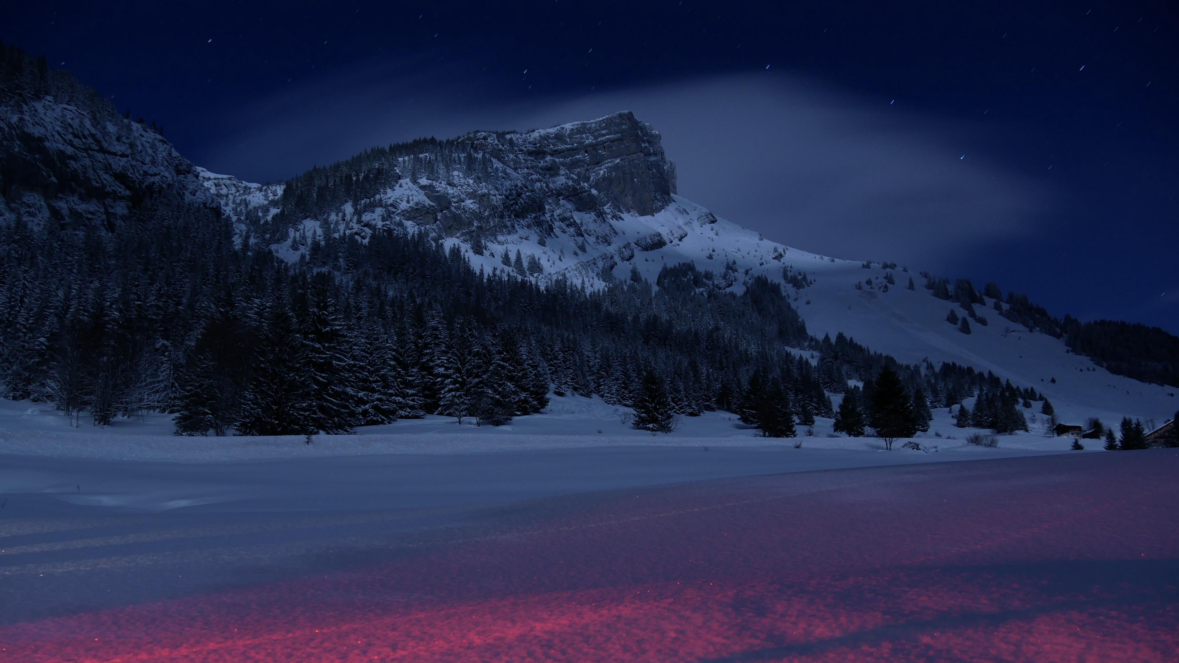 Wallpaper #KX2d9I4Bnwiau_P6pxCG6 Winter Night Minimalist 4K Wallpapers Wallpaper Cave