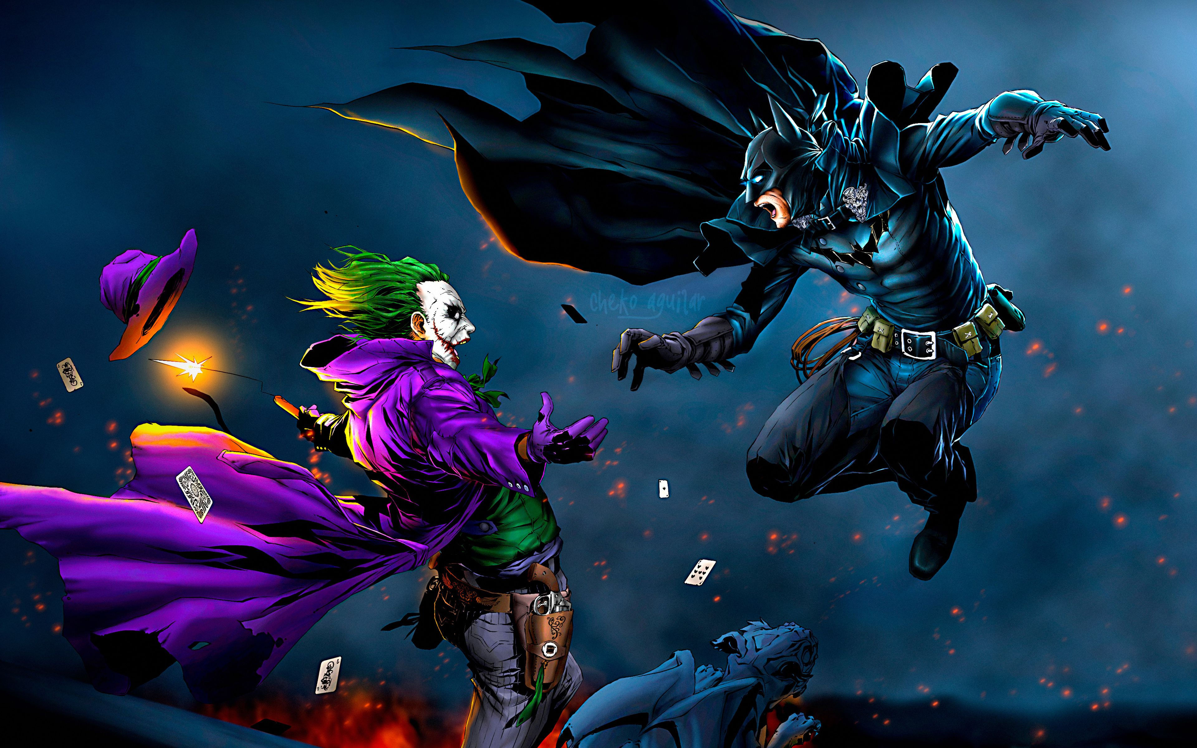 Wallpaper #8605b 1920x1080 Resolution Joker X Batman DC Comic 1080p Laptop Full HD