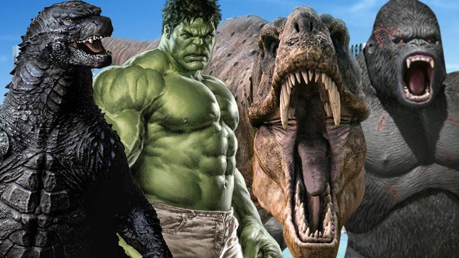 Wallpaper #1u_fTJMBMN-XEVvVqz470 King Kong vs Godzilla vs Hulk