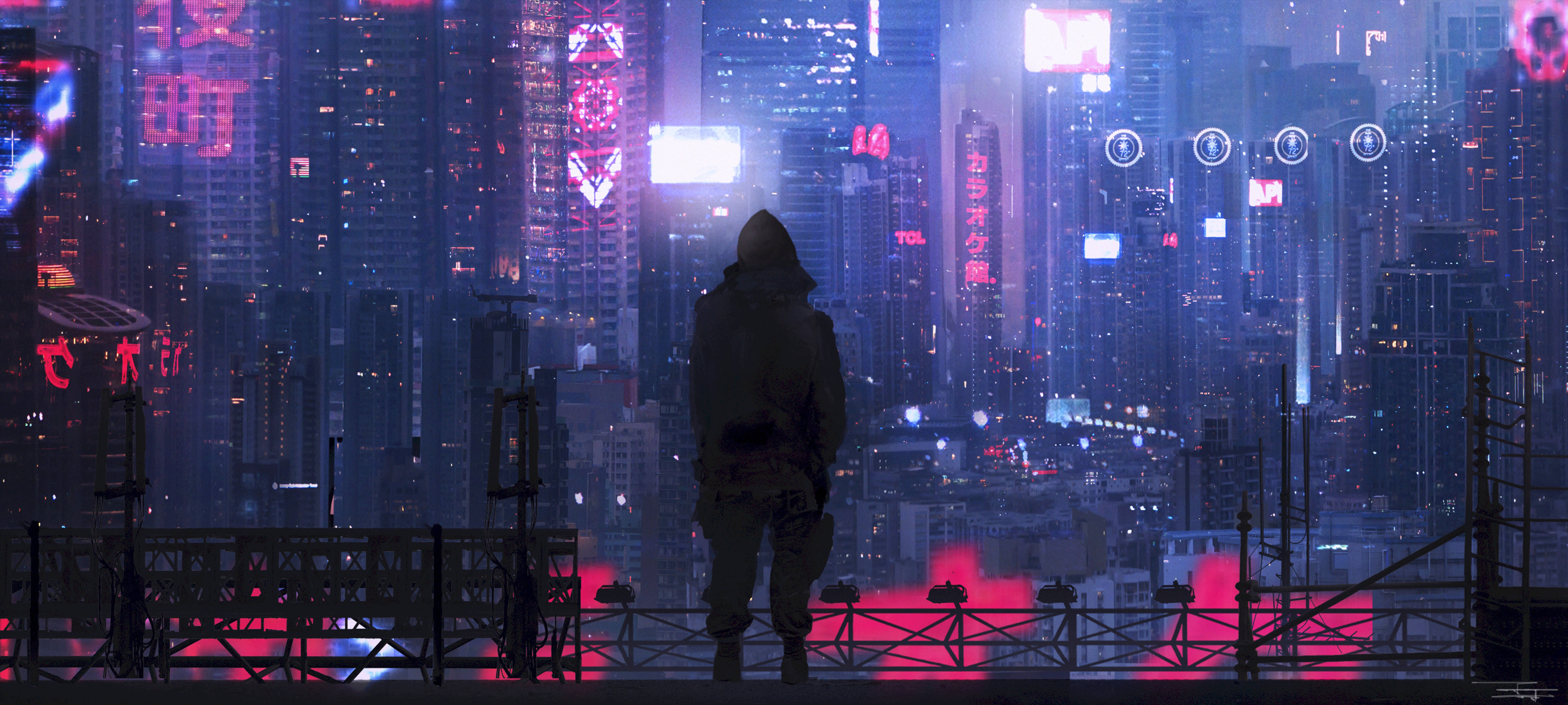 Wallpaper #oUWqlI4B7YBJg1BVAZ8G54 Download Cyberpunk City Wallpaper