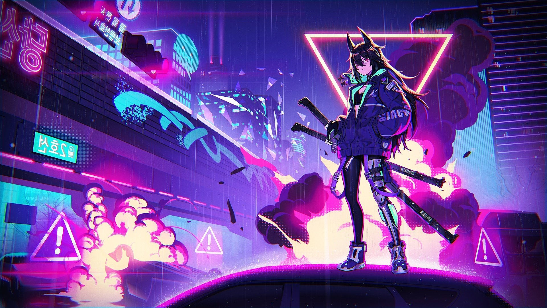 Wallpaper #lGiXF5MBSpphPi3-bA_J284 Cyberpunk Anime Wallpaper 1920x1080