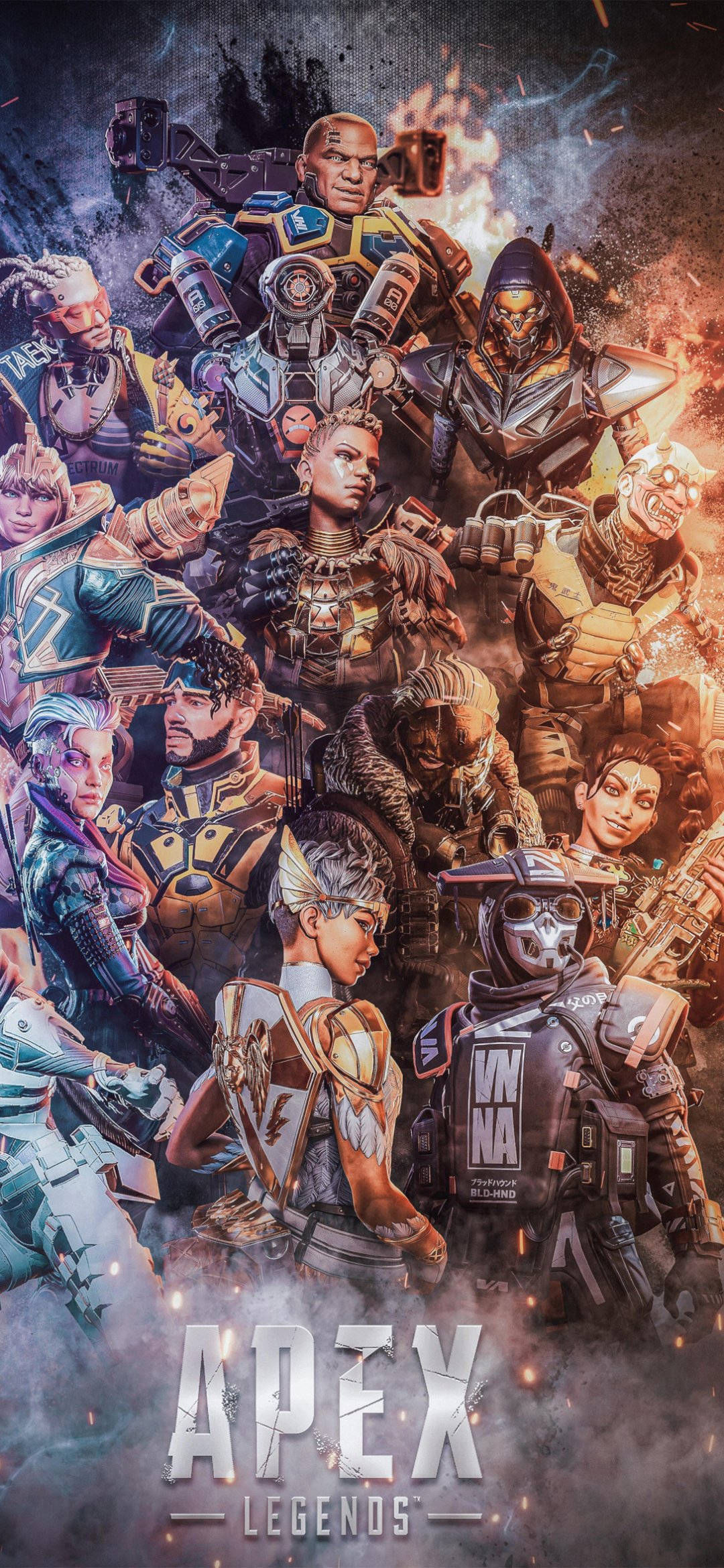 Wallpaper #TWfuAJMBSpphPi3-BKjJ102 Download Complete Game Characters Apex Legends Phone Wallpaper
