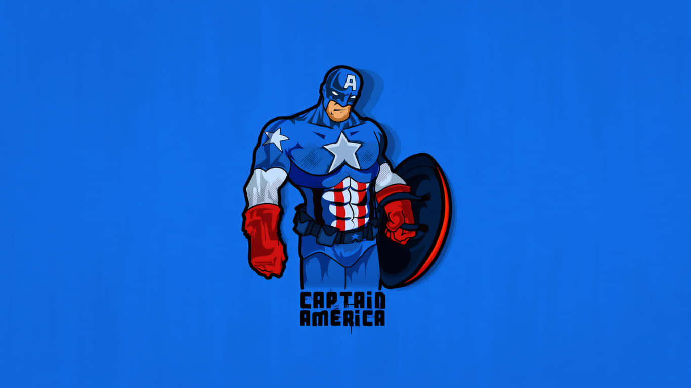 Wallpaper #DBVpuo4BmMigT4UnQlYe55 Download 1366x768 Captain America Background Blue Color Wallpaperscom