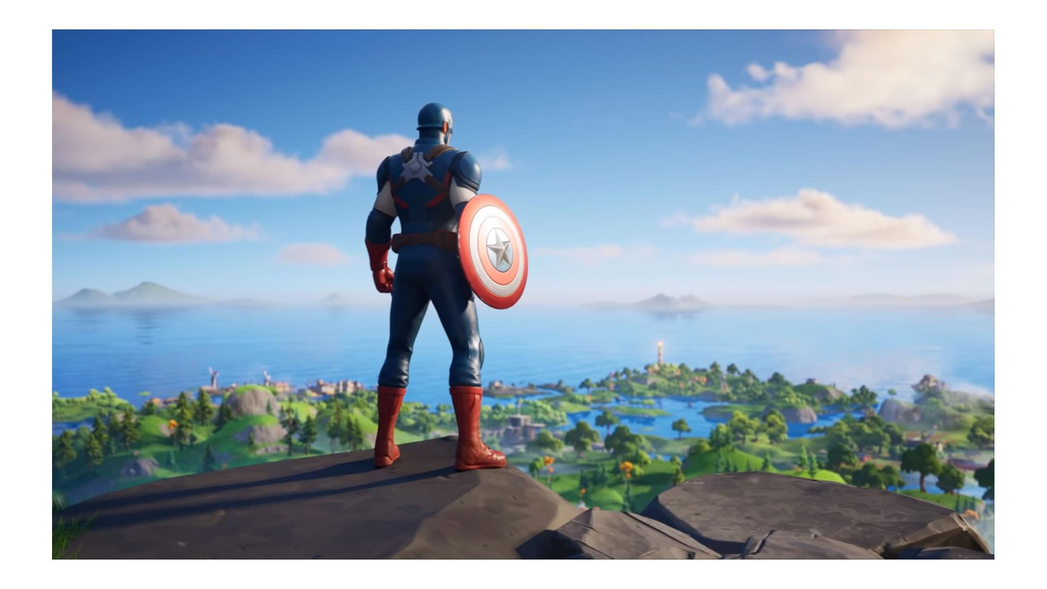 Wallpaper #vXQxwo4B_8f4nGFaWG6c18 Captain America Fortnite Wallpapers on Wallpaperdog