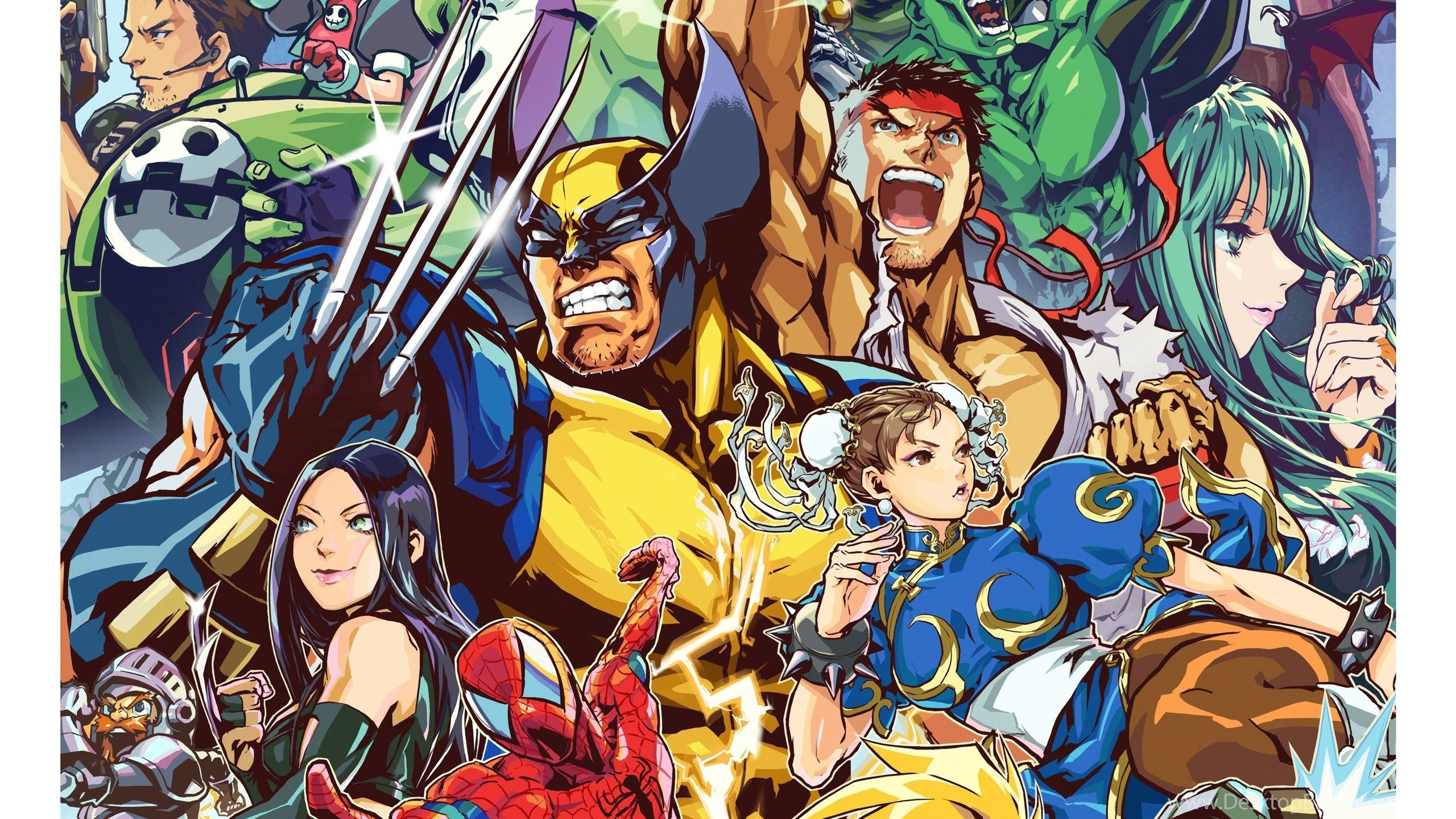 Wallpaper #n5wW4pIBZHQxiYarDb7d216 Marvel vs Capcom Desktop Wallpapers Wallpaper Cave