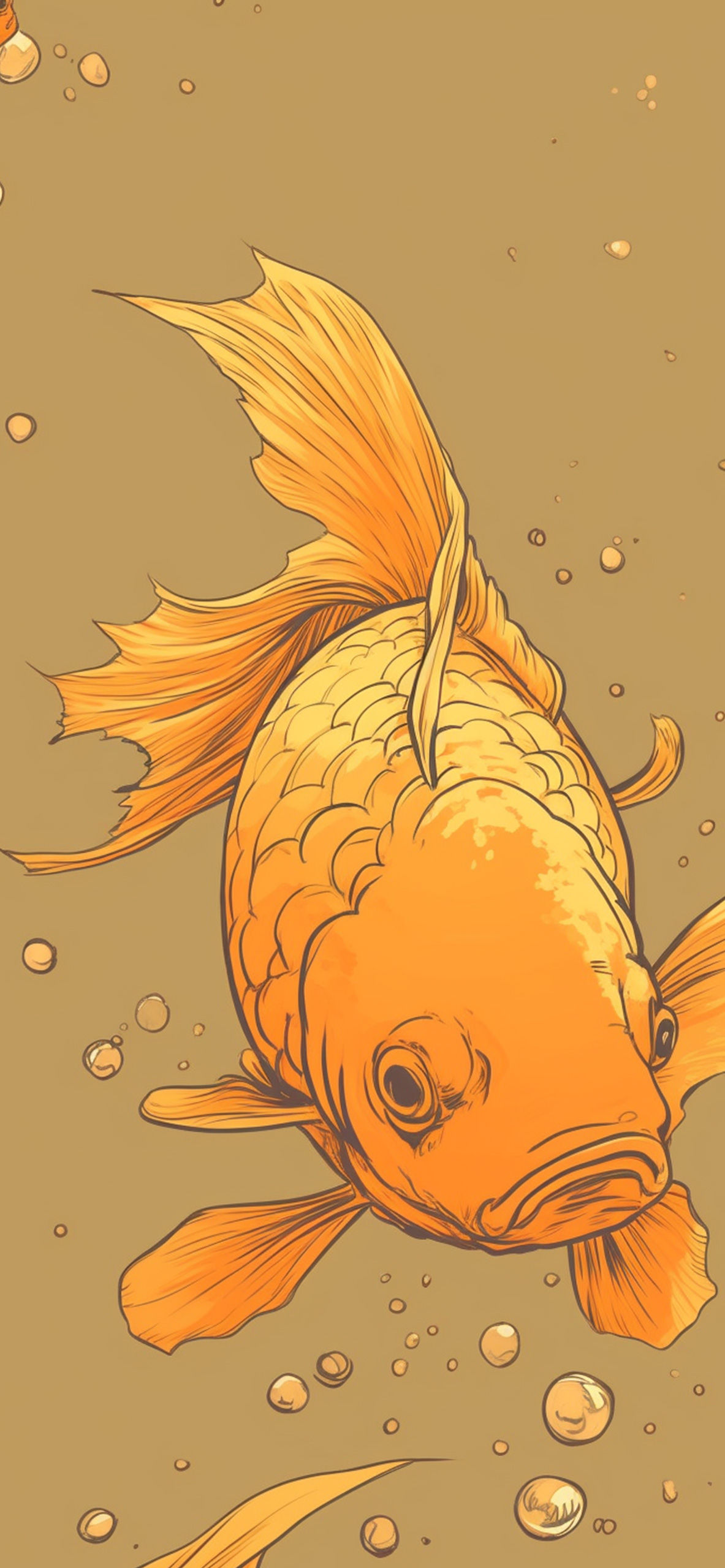 Wallpaper #4f2e6 Koi Fish Heart Original Watercolor Painting Etsy
