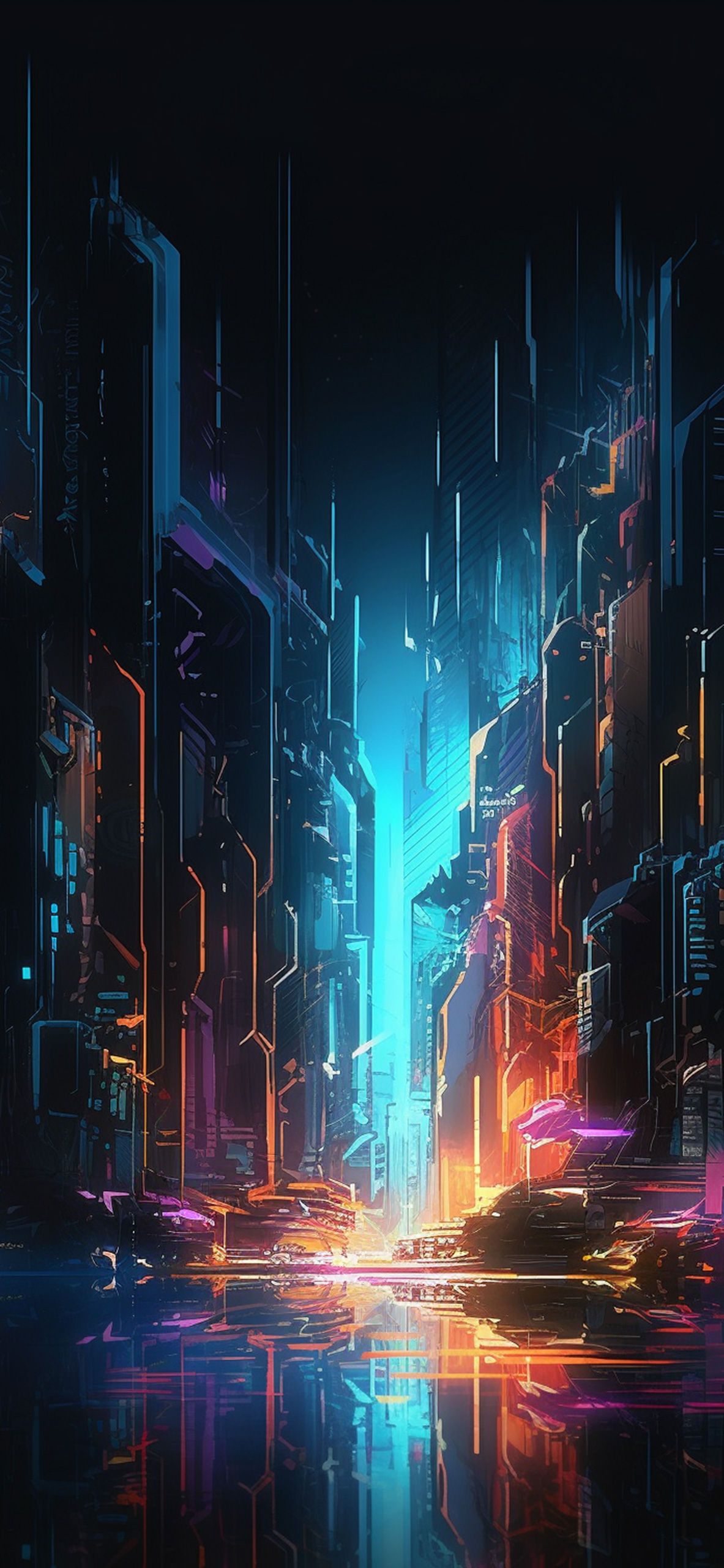 Wallpaper #PEXNk44B7YBJg1BVWp_h1 Cyberpunk City Abstract Wallpapers Cool City Wallpaper iPhone