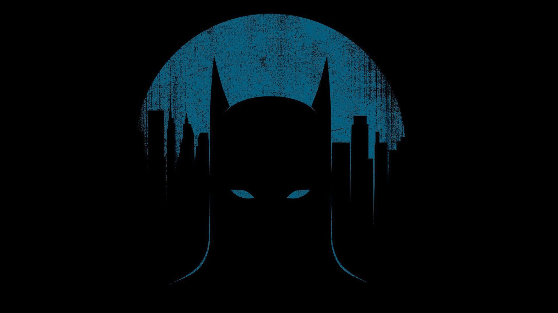 Wallpaper #wkXrlI4B7YBJg1BVIZ_-27 Batman Minimalist Blue and Black Logo