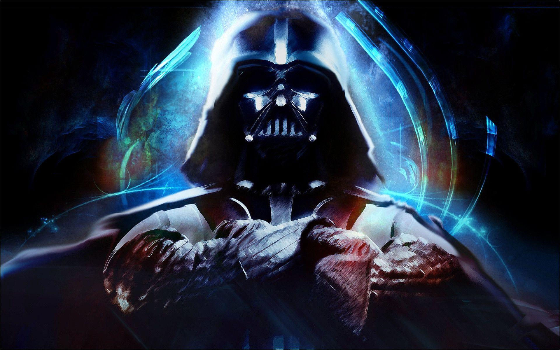 Wallpaper #428C2 Darth Vader, the Iconic Villain from Star Wars, Depicted in a Stunning Digital Art