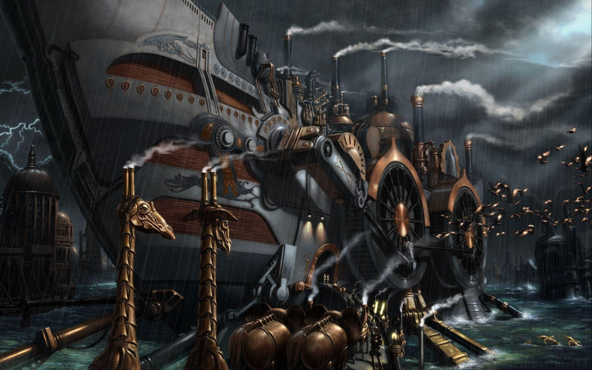 Wallpaper #5hkFF48BtGB6xQ78T25C55 Steampunk Backgrounds Wallpaper Cave