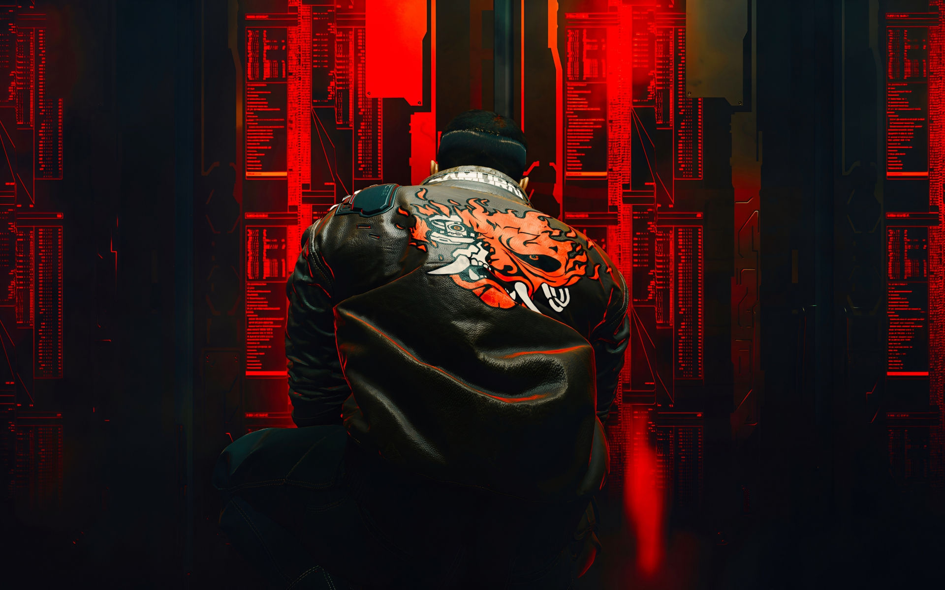 Wallpaper #WWh6GZMBSpphPi3-ThfJ121 Download Wallpaper 1920x1200 Samurai Print on Jacket Cyberpunk 2077