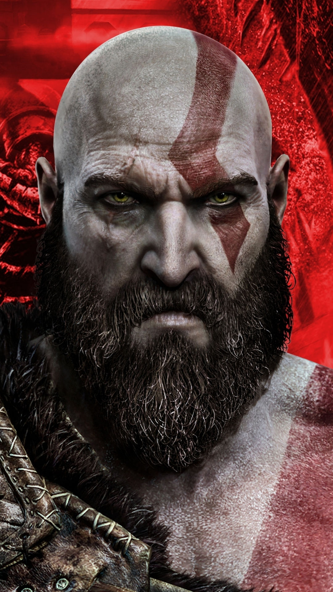 Wallpaper #fKVEOJMBVBiSkHCaLI1q342 Download Wallpaper 1080x1920 Kratos Artwork God of War 1080p