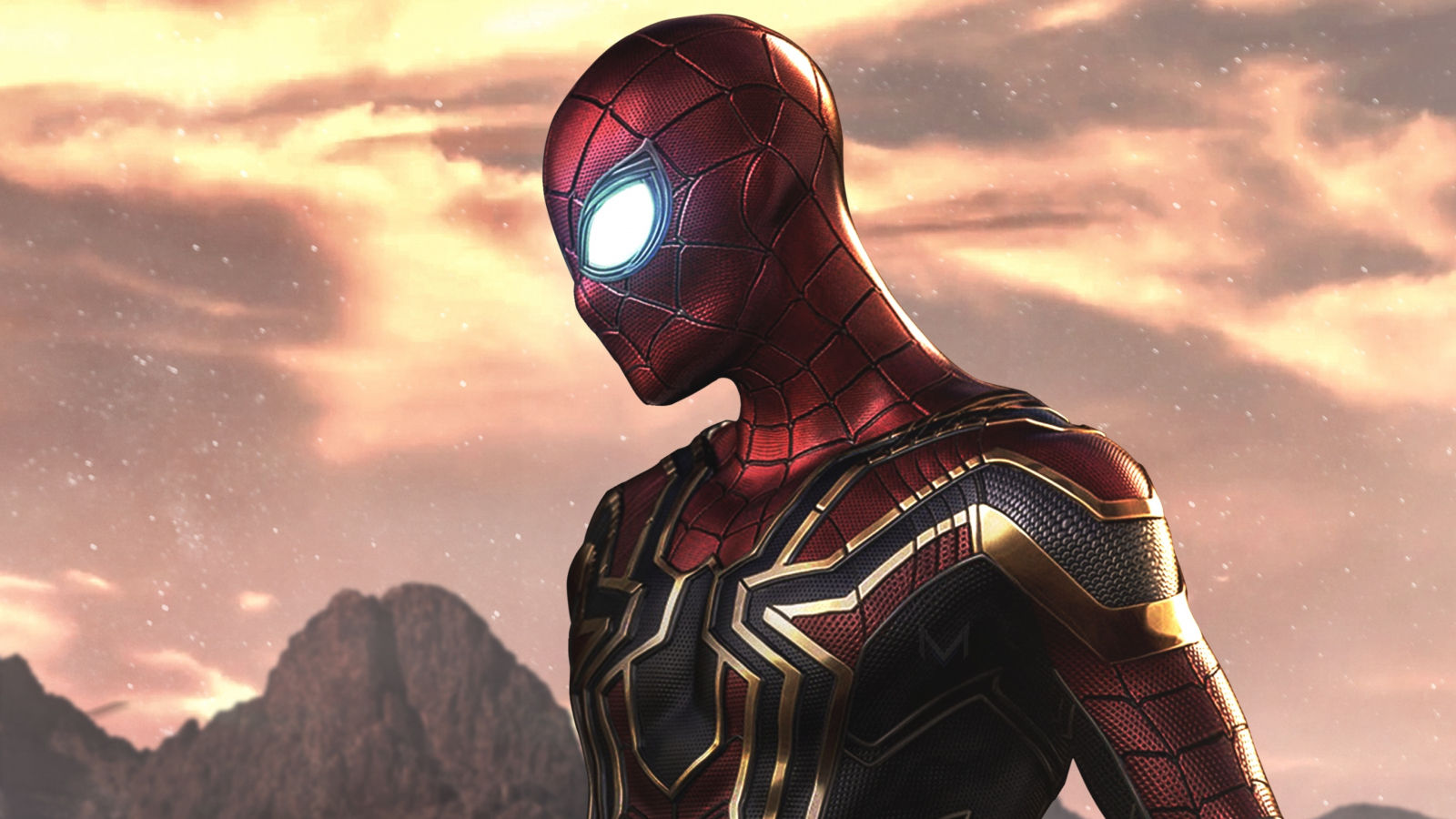 Wallpaper #aTNBM5MBcgDP3FvJcqoo158 Download Wallpaper 1600x900 Artwork Iron Spider Iron Man Fan Made