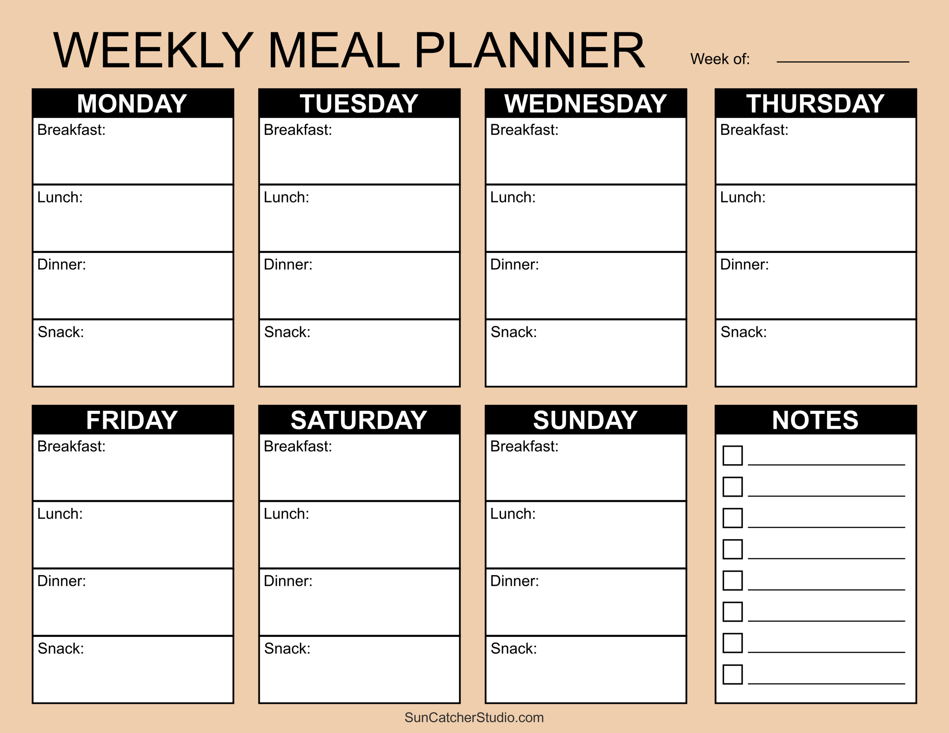 Wallpaper #yTG1NZMB5zzyi_yY3lfV188 Free Printable Meal Planner Template Printables Template Free