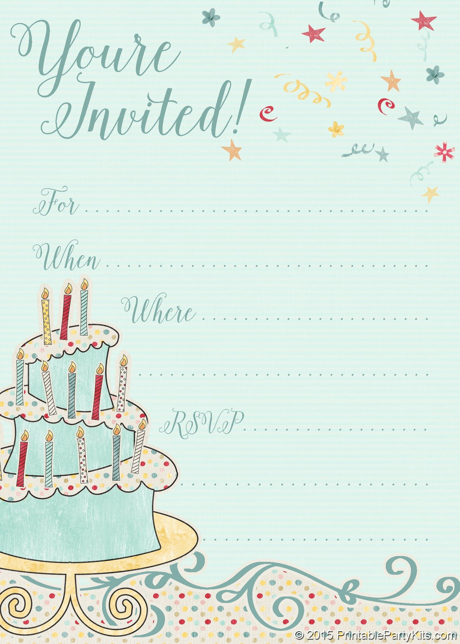 Wallpaper #34D48 Free Printable Birthday Invite Design Free Printable Birthday