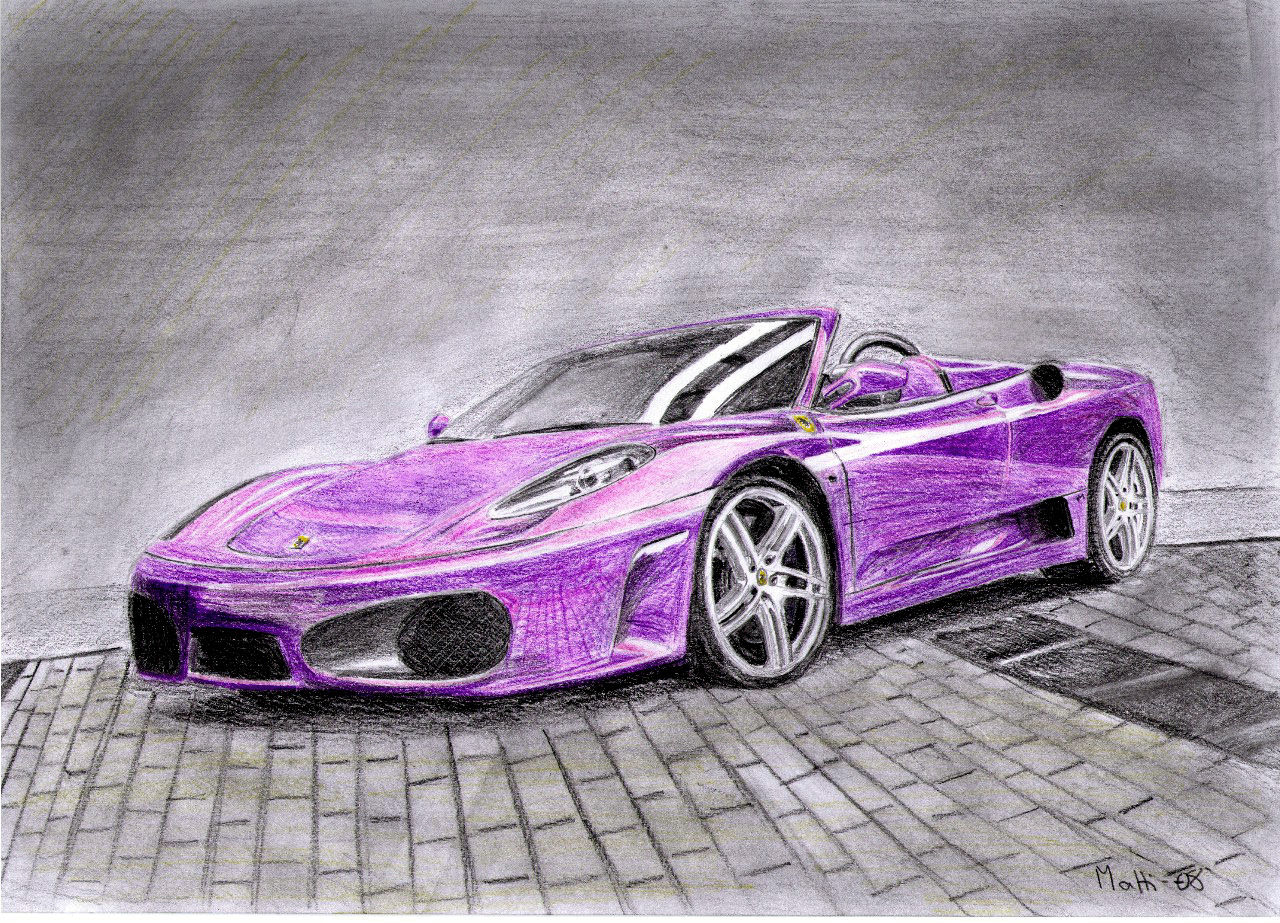 Wallpaper #dJ_uWZMBcUVgGJNourKr287 Ferrari F430 Spider Drawing by M a Z a on Deviantart