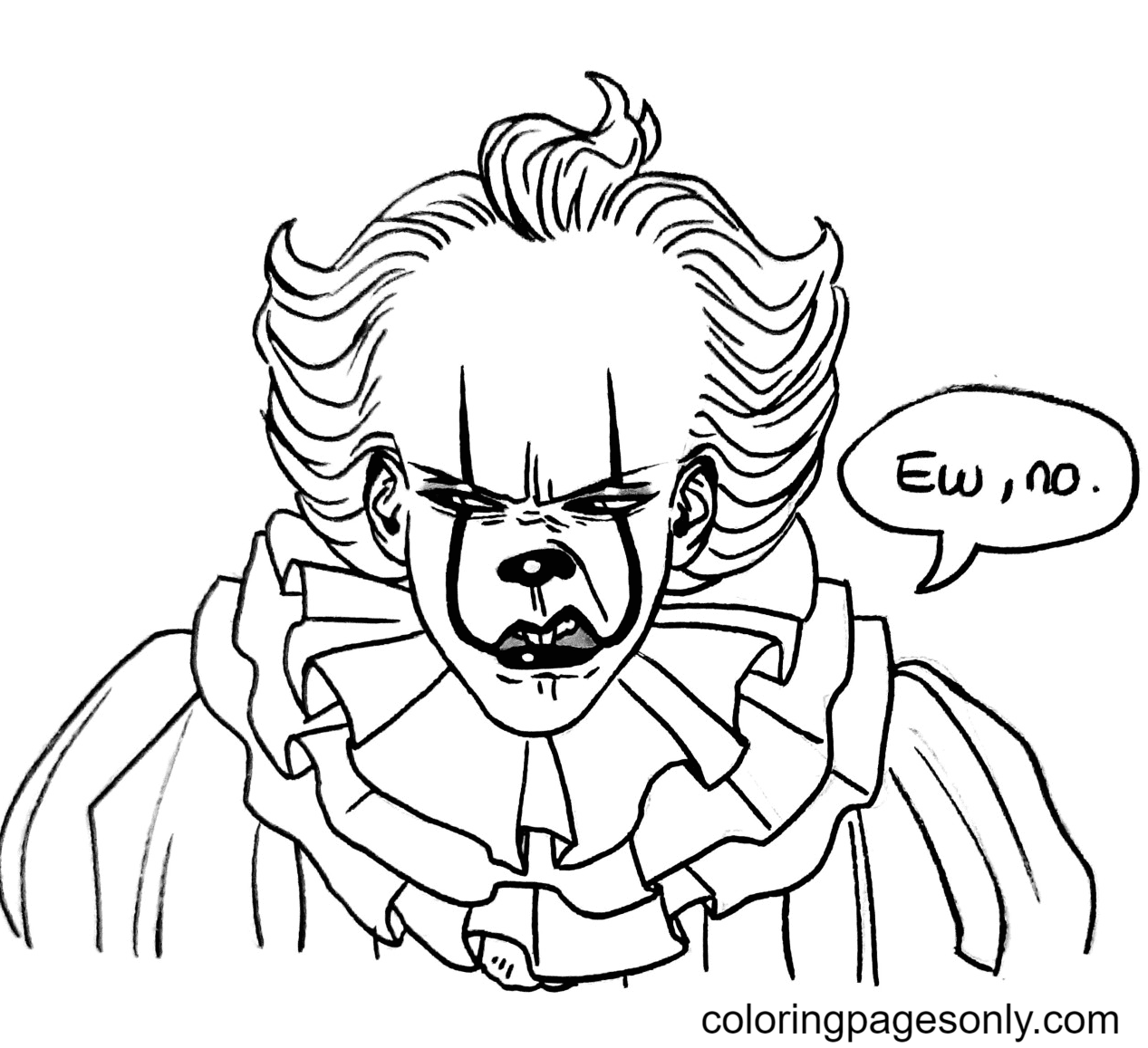Wallpaper #amc8DJMBSpphPi3-C929269 Pennywise the Clown Coloring Page Image Ca Clown Pennywise Coloring
