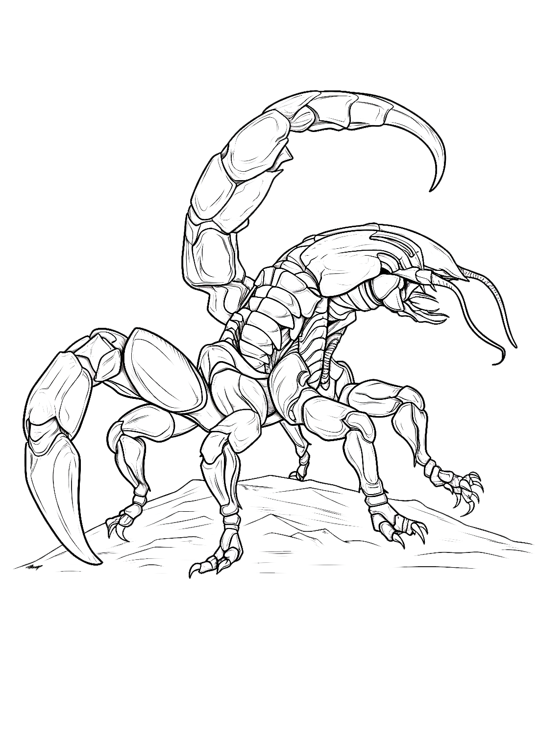 Wallpaper #YPQzOZMBKFX8bn3rnnbQ96 A Cartoon Scorpion Coloring Page Free Printable Coloring Pages