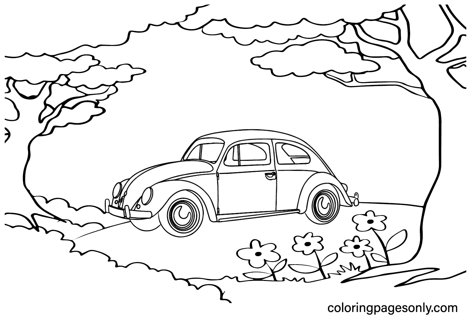 Wallpaper #UAPmY5MBpyOg8YnE19aM451 Vw Beetle Coloring Page