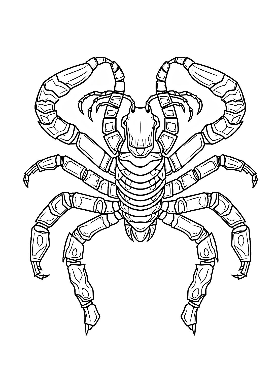 Wallpaper #YPQzOZMBKFX8bn3rnnbQ134 Scary a Scorpion Coloring Page Free Printable Coloring Pages