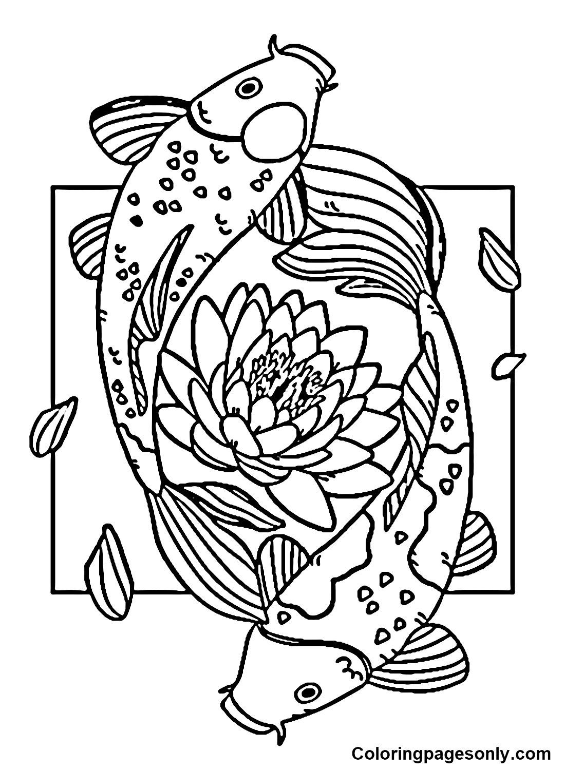 Wallpaper #4f2e6 Koi Fish Heart Original Watercolor Painting Etsy