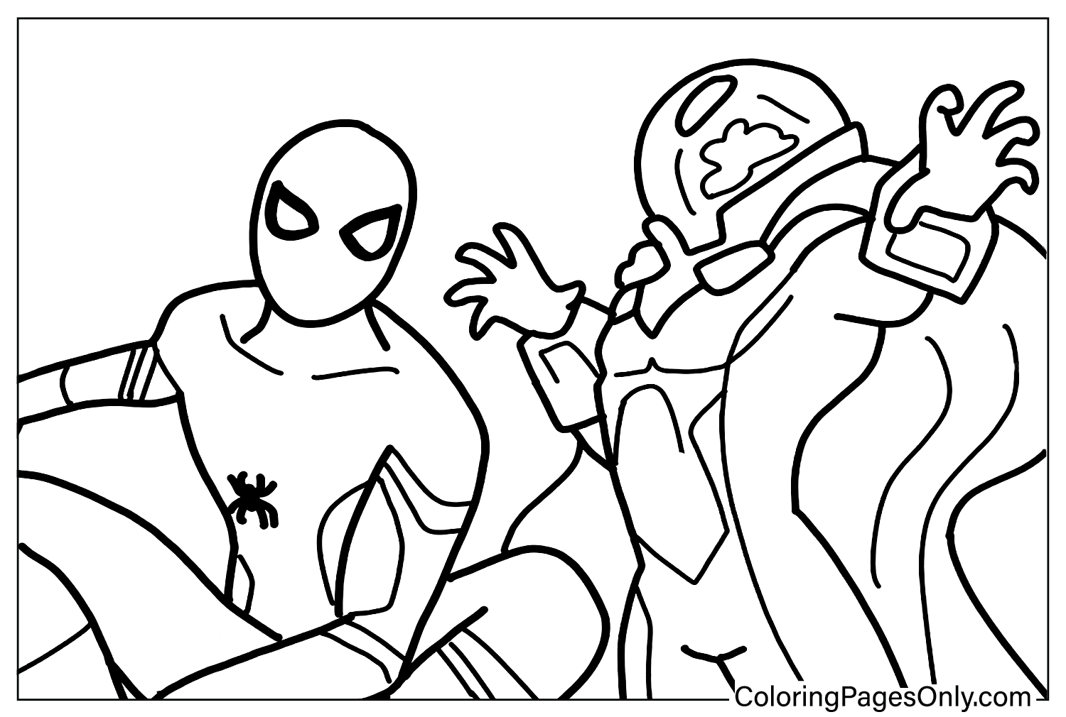 Wallpaper #sqVdOJMBVBiSkHCato0p417 Coloring Page Spider Man Far from Home Free Printable Coloring Pages