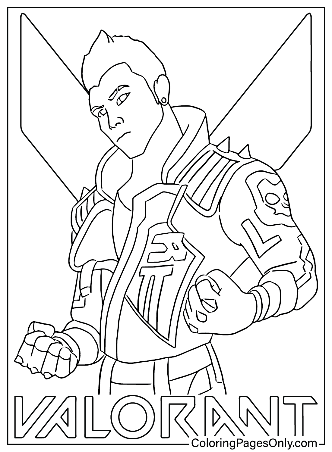 Wallpaper #vSbhl5cBNyflpn9rr4Yn71 30 Valorant Coloring Pages Free Printable Pdf Jpg Png Online