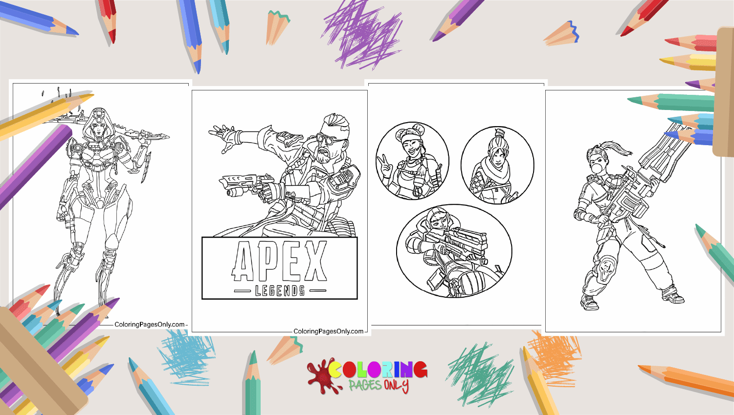 Wallpaper #VkUDjY4B7YBJg1BVJJx547 Apex Legends Coloring Pages Free Printable Coloring Pages
