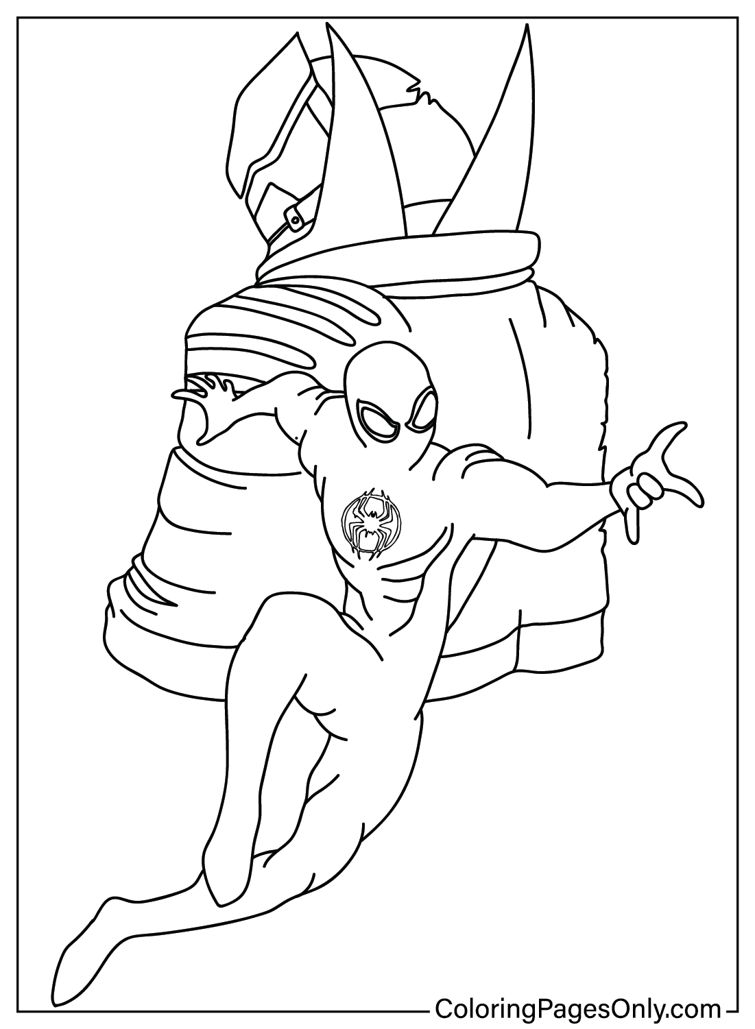 Wallpaper #Gmd6CZMBSpphPi3-WNCd143 Spider Man Across the Spider Coloring Page Png Free Printable
