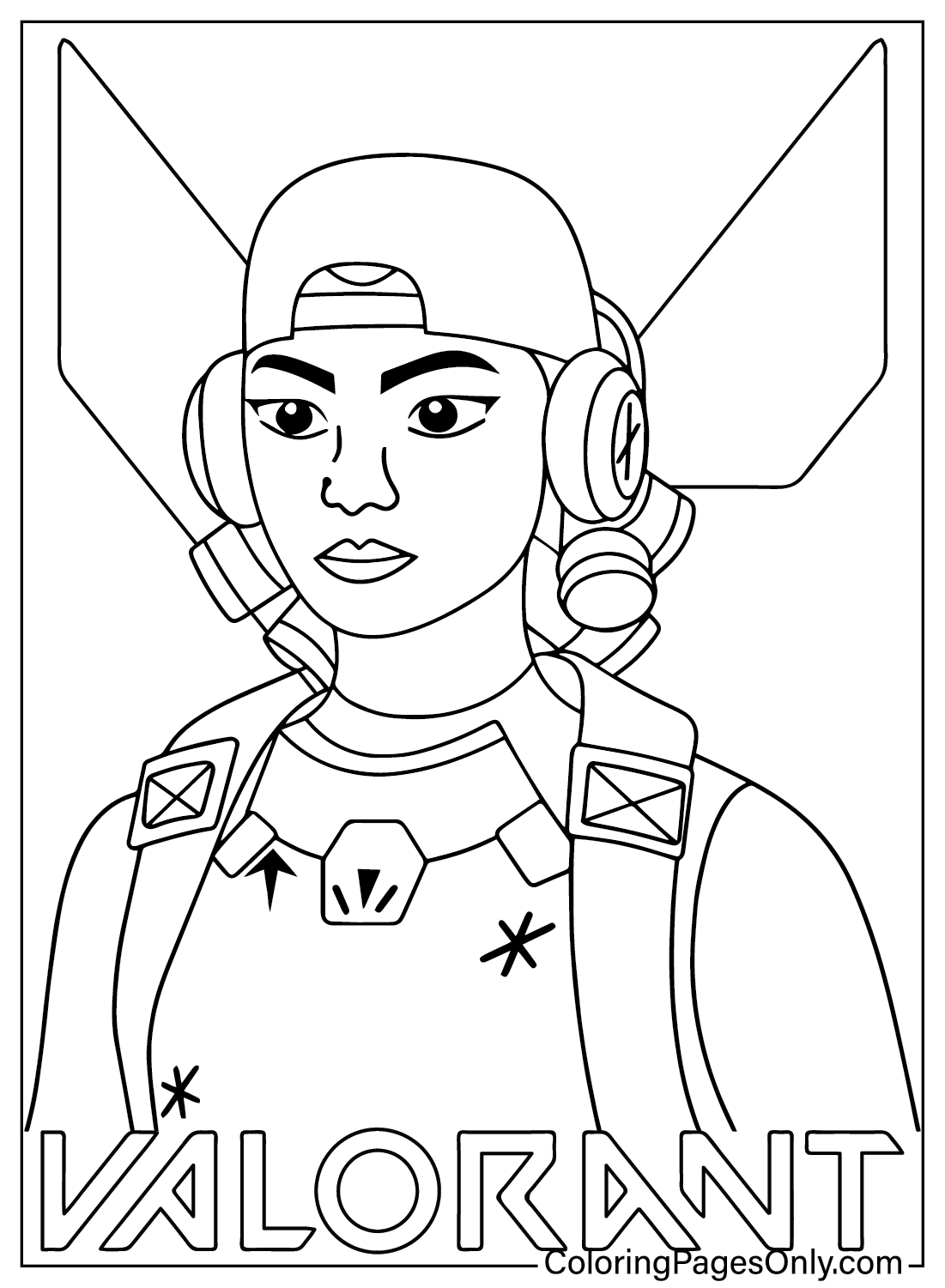 Wallpaper #vSbhl5cBNyflpn9rr4Yn70 30 Valorant Coloring Pages Free Printable Pdf Jpg Png Online