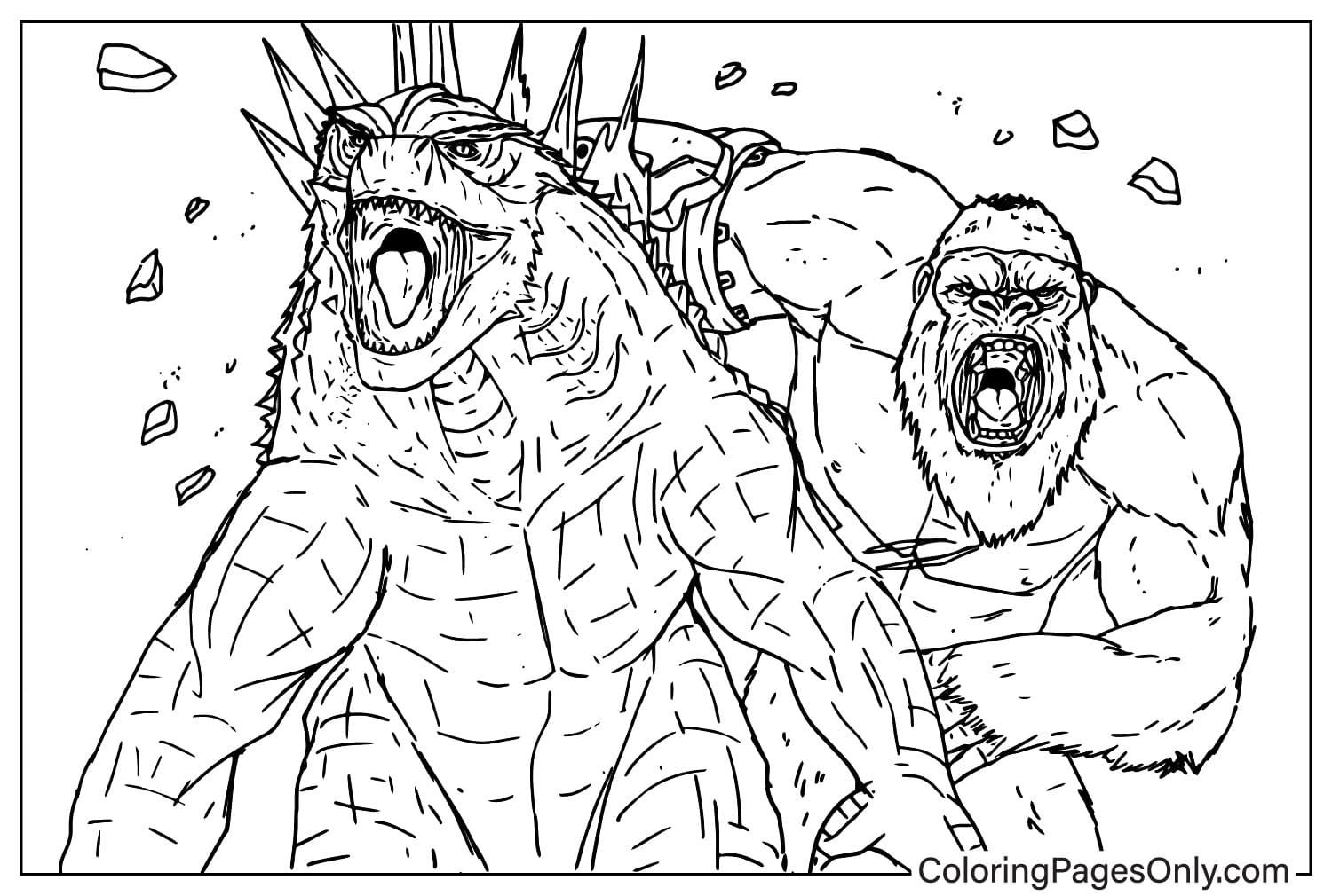 Wallpaper #1u_fTJMBMN-XEVvVqz47232 Imagens Para Colorir De Godzilla X Kong O Novo Imperio Desenhos Para