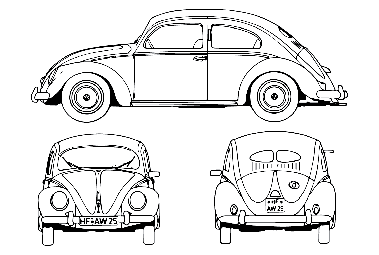 Wallpaper #UAPmY5MBpyOg8YnE19aM445 Vw Beetle Coloring Page