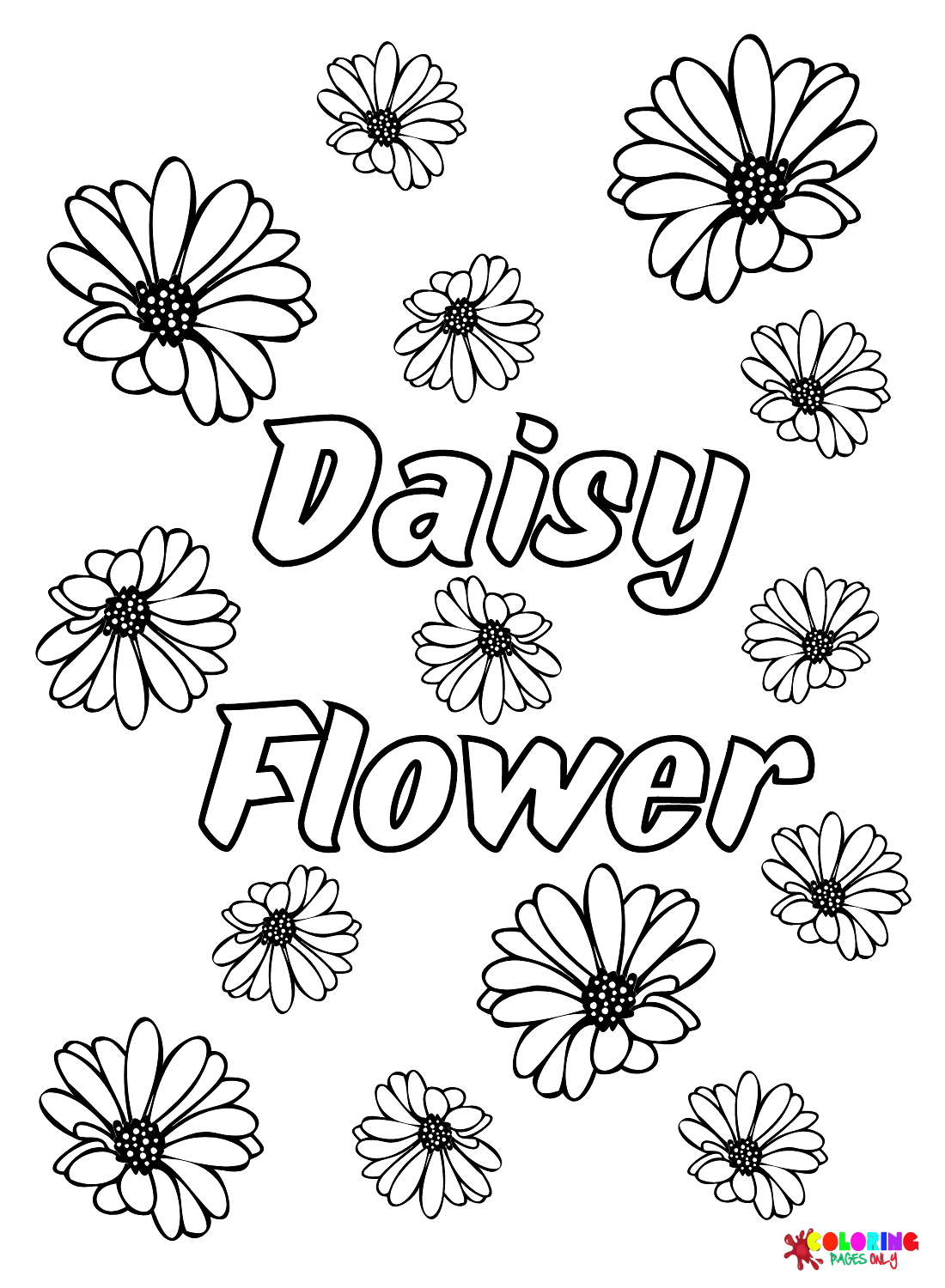 Wallpaper #3mhXIpMBSpphPi3-4TKc333 Beautiful Daisy Flower Coloring Page Free Printable Coloring Pages