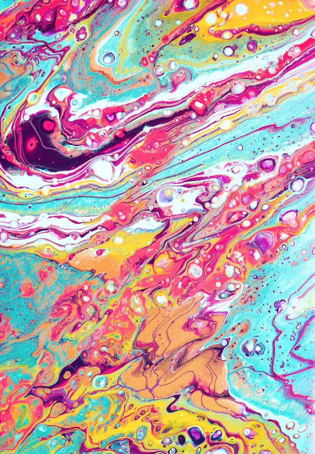 Wallpaper #9b753 Original Rainbow Oil Slick Acrylic Pour Painting on Etsy