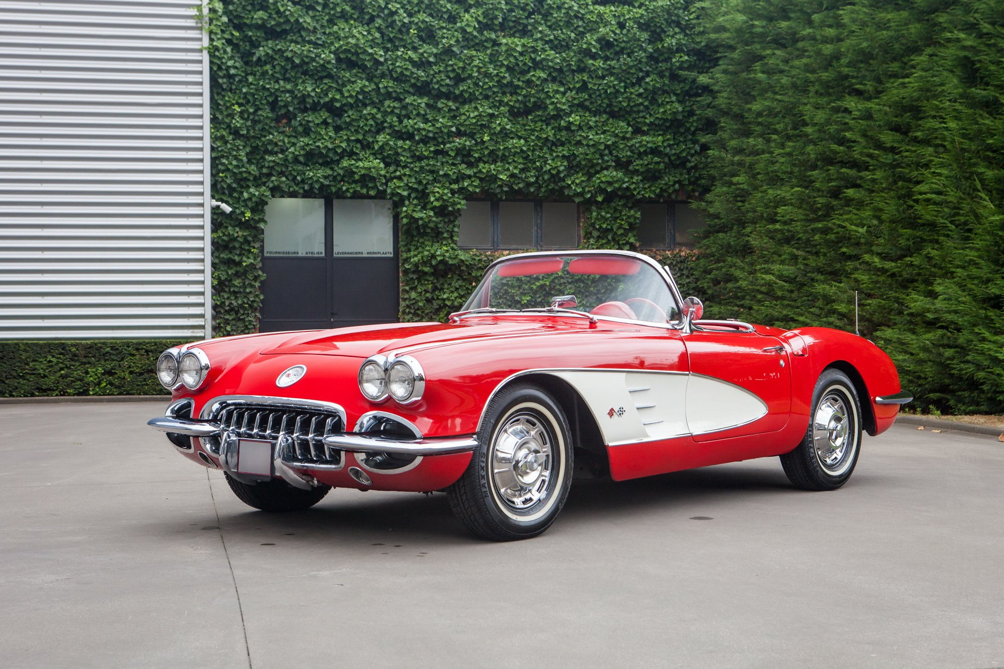 Wallpaper #ZSxtSpMB0E1QgA7wq_Y991 Roman Red 1959 Chevrolet Corvette